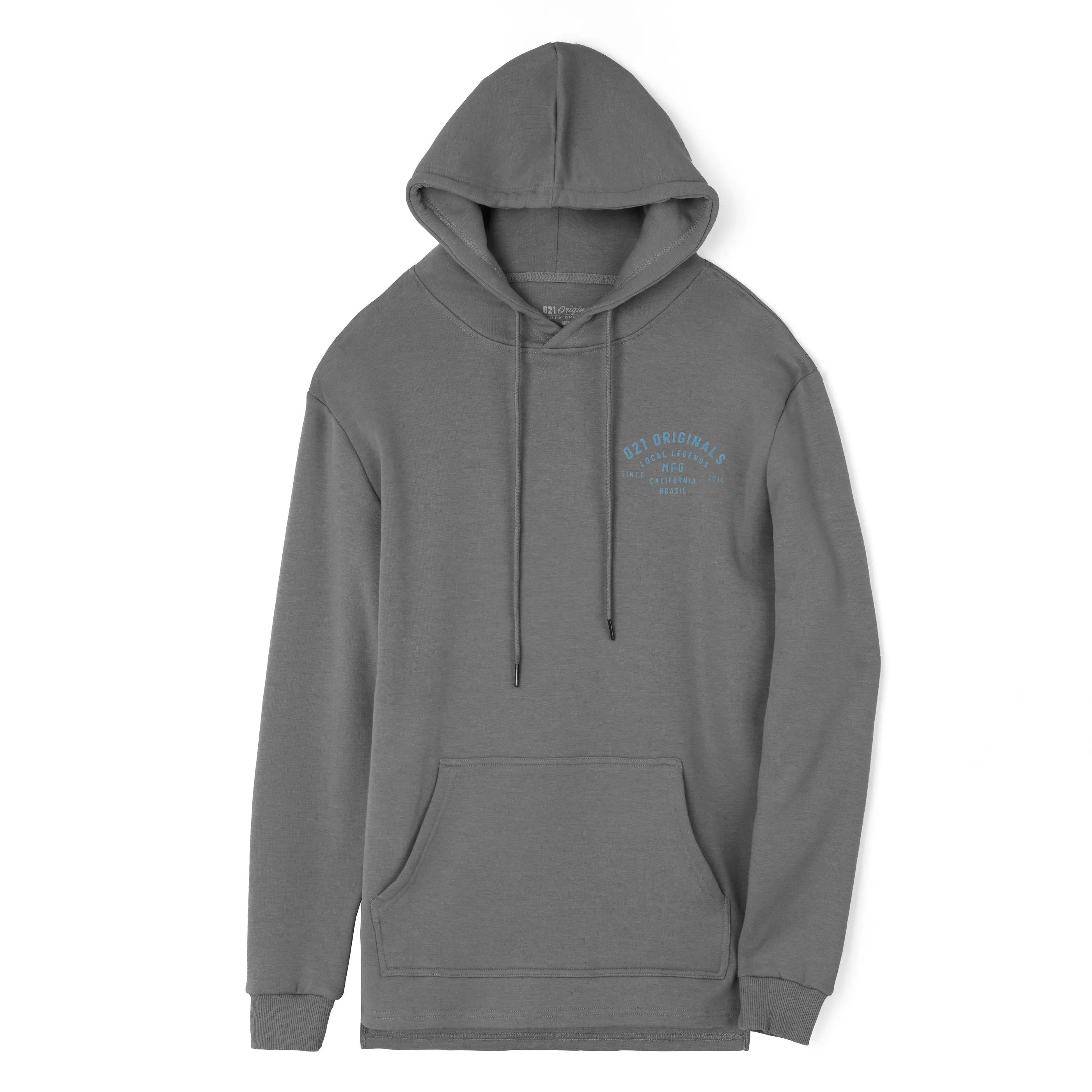 MFG SPLIT-HEM HOODIE - GRAPHITE