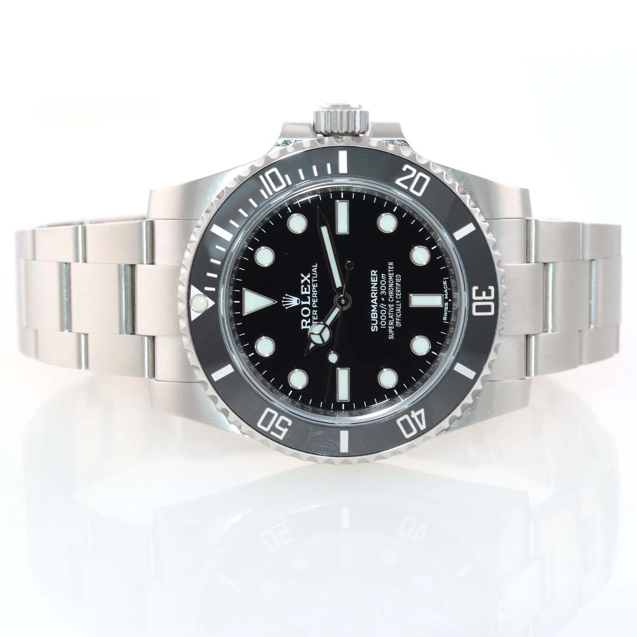 MINT 2015 PAPERS Rolex Submariner No-Date 114060 Steel Black Ceramic Watch Box
