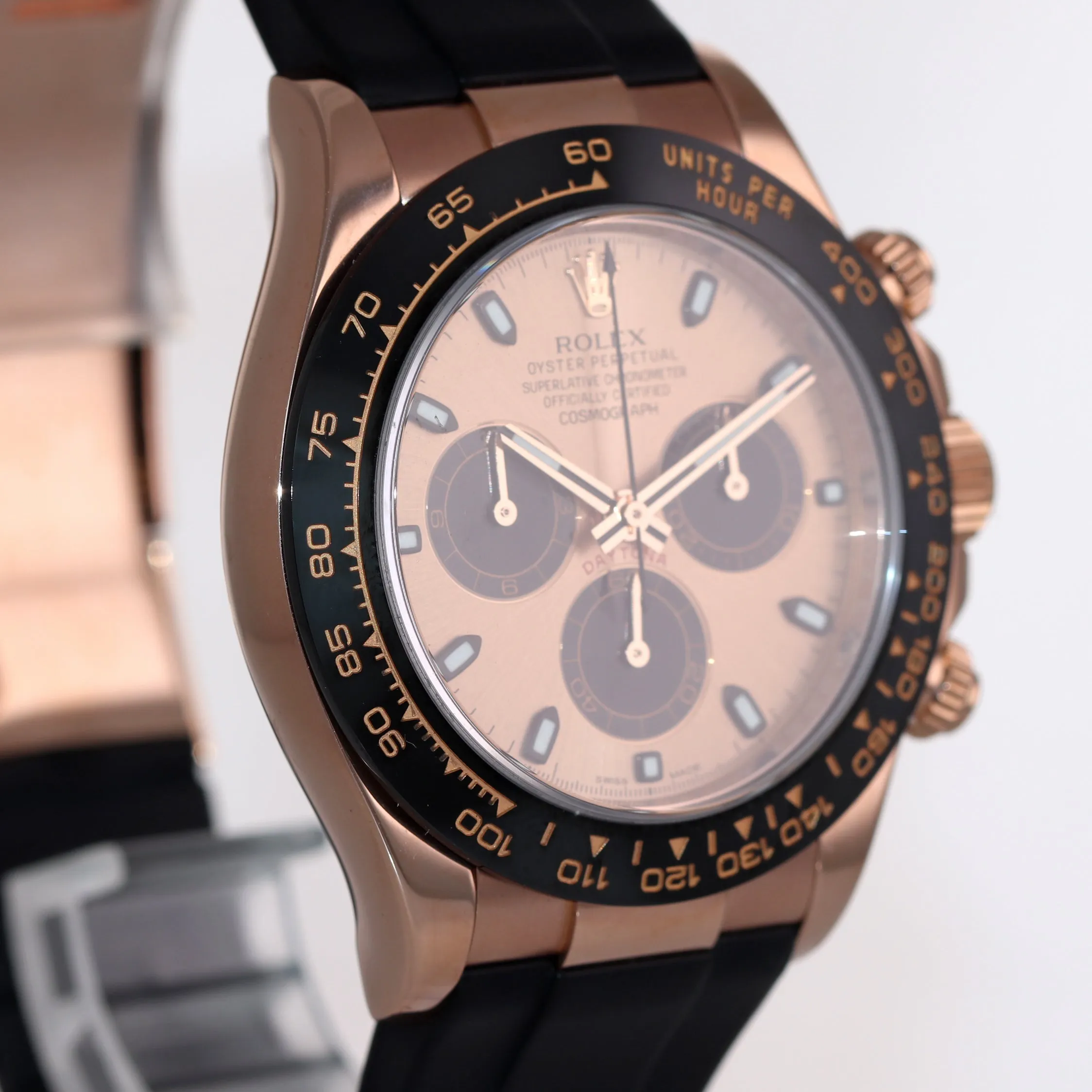 MINT 2016 Rolex Daytona Ceramic 116515LN Rose Gold 40mm Rubber Watch Box