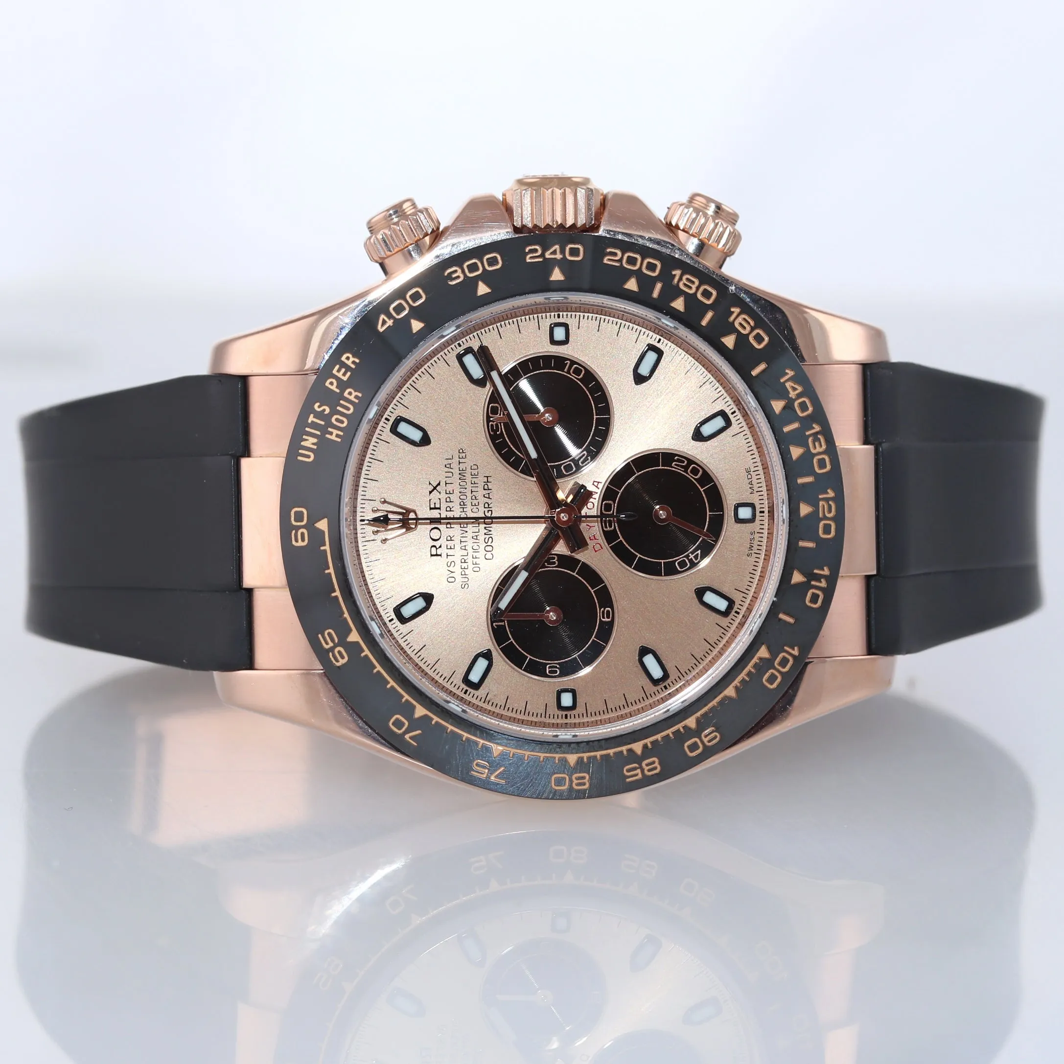 MINT 2016 Rolex Daytona Ceramic 116515LN Rose Gold 40mm Rubber Watch Box
