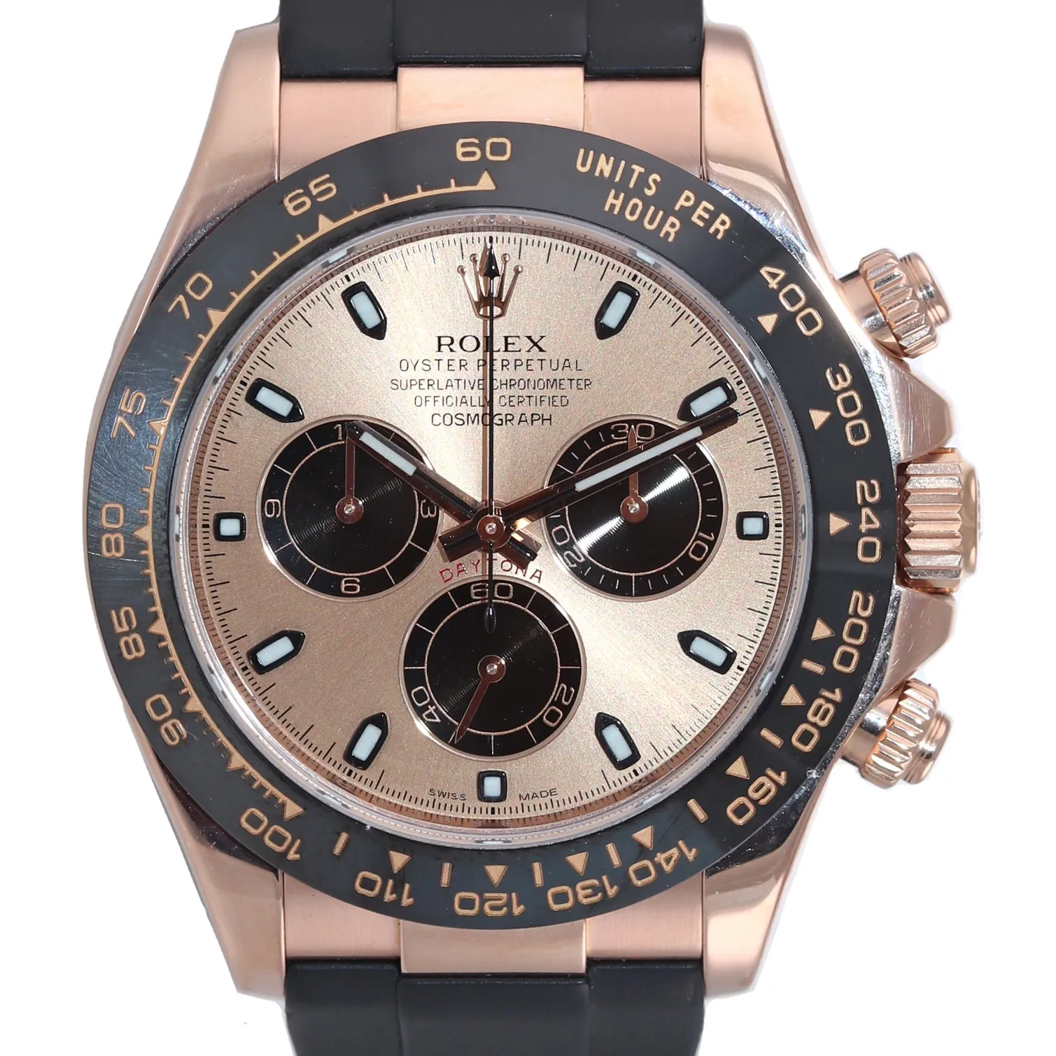 MINT 2016 Rolex Daytona Ceramic 116515LN Rose Gold 40mm Rubber Watch Box