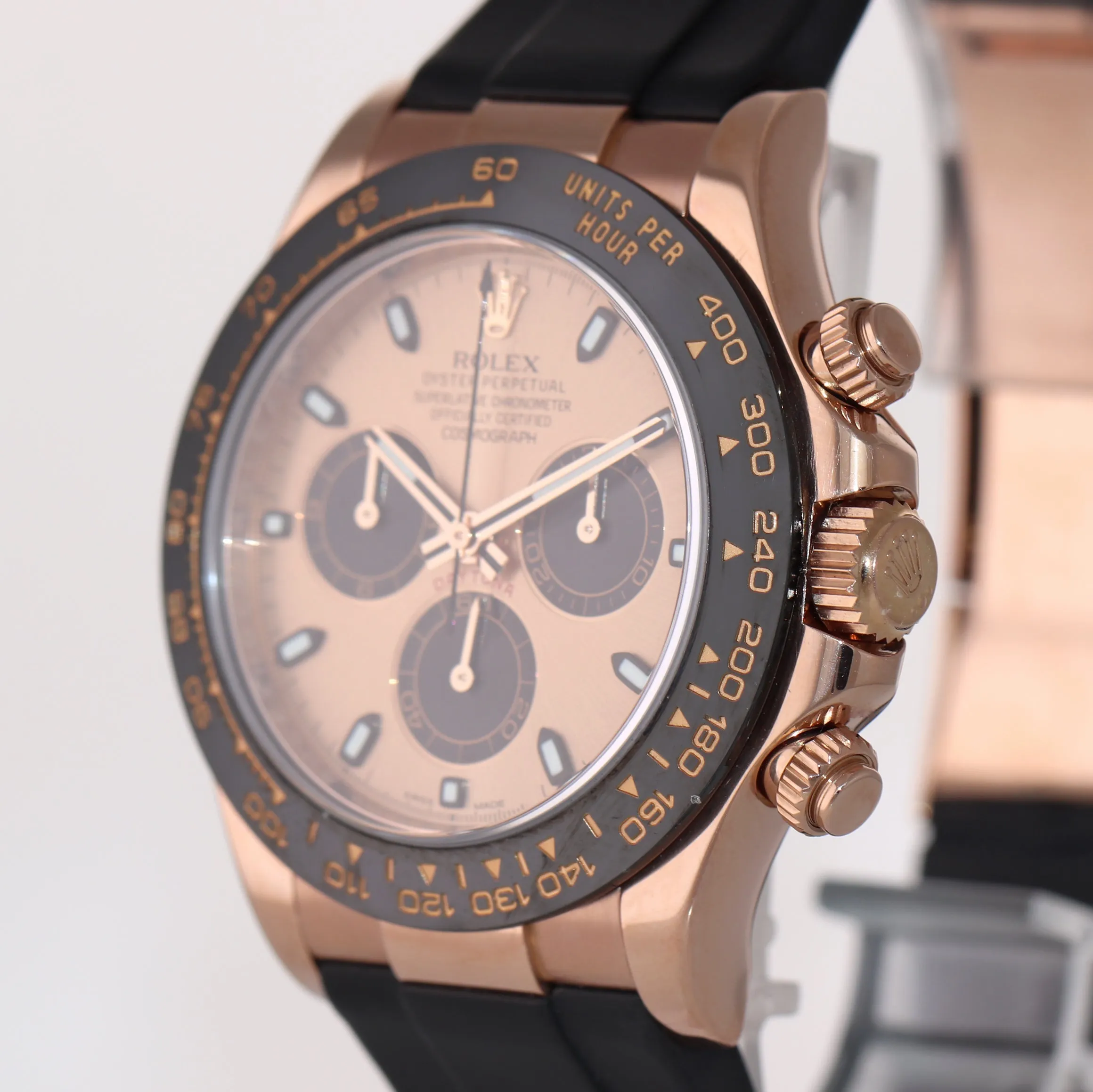 MINT 2016 Rolex Daytona Ceramic 116515LN Rose Gold 40mm Rubber Watch Box