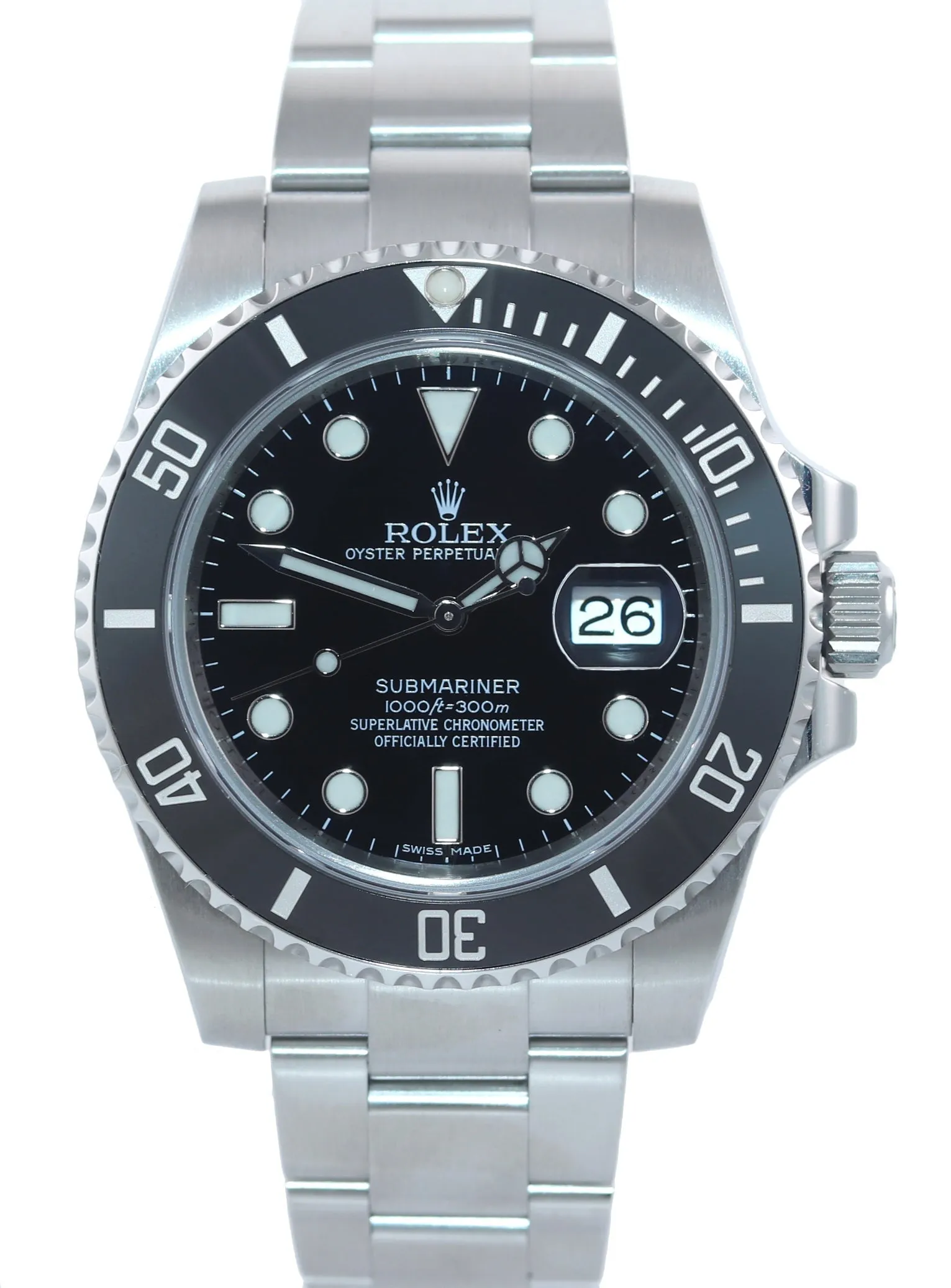MINT 2018 PAPERS Rolex Submariner 116610 Steel Black Ceramic 40mm Watch Box