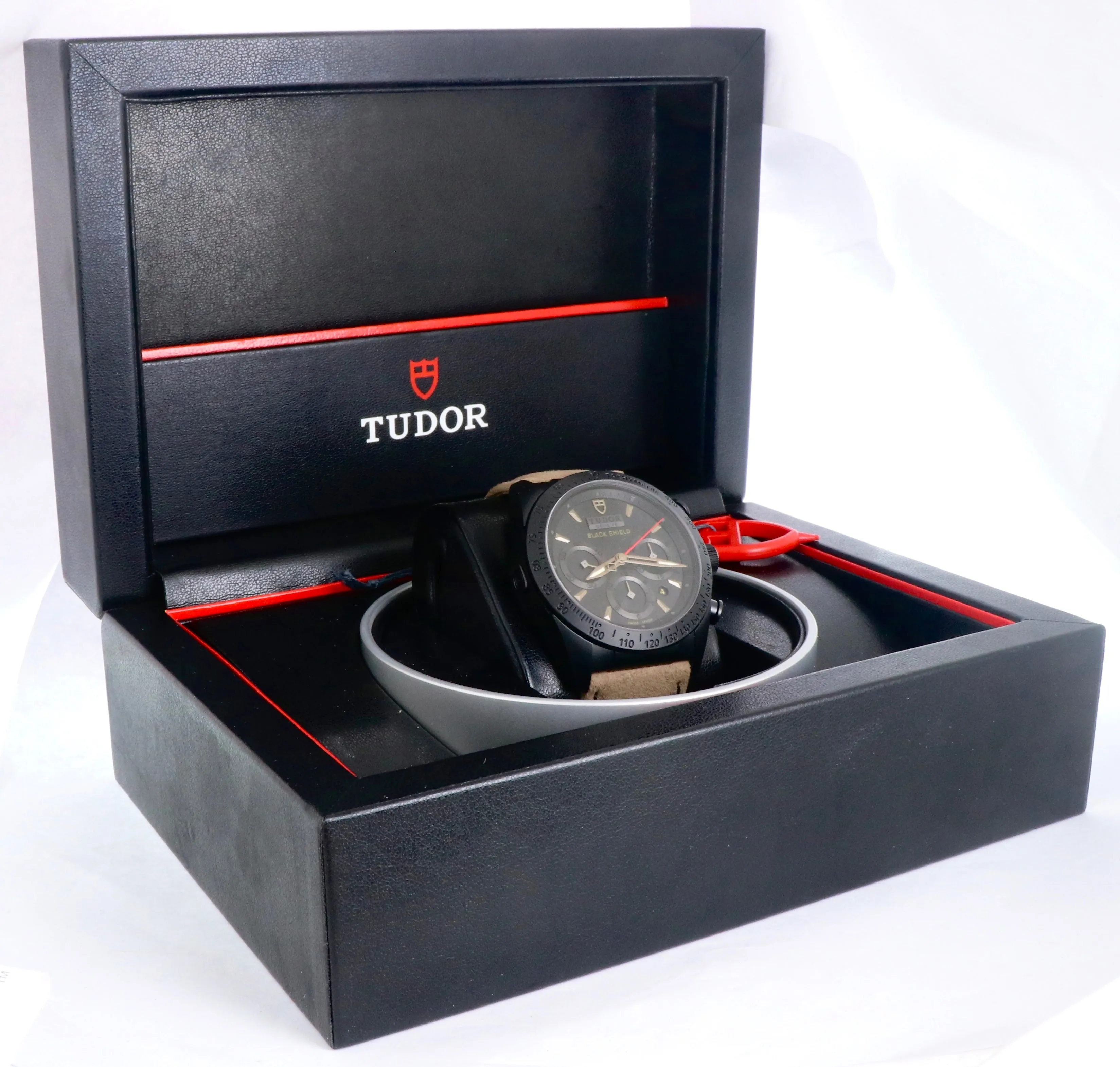 Mint 2018 Tudor Fastrider Blackshield Chronograph Auto 42000 42mm Black Ceramic