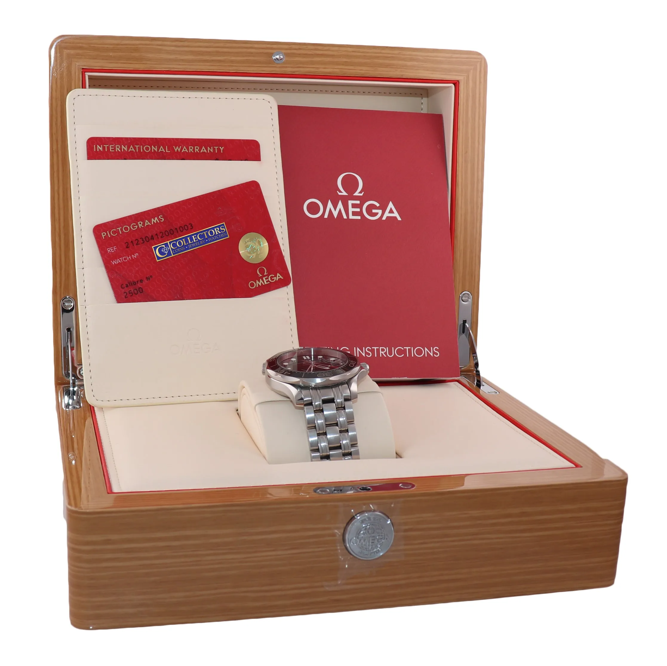 MINT PAPERS Omega Seamaster Black Co-Axial 300M 212.30.41.20.01.003 Date Watch