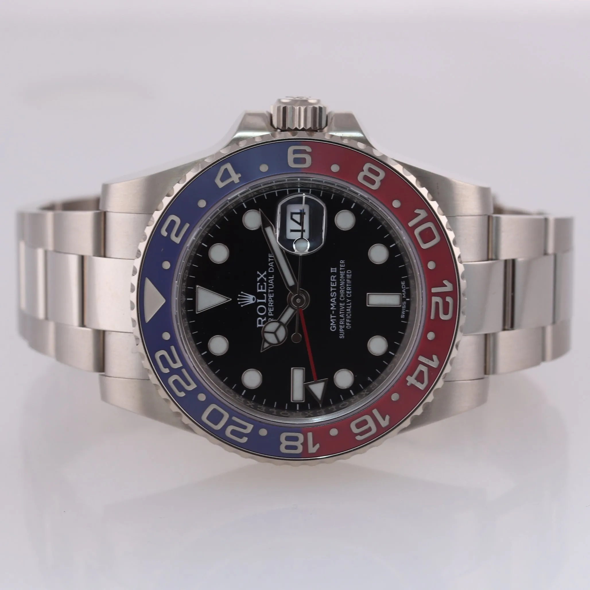 MINT PAPERS Rolex GMT-Master 2 Pepsi 18K White Gold 116719 40mm BLRO Watch Box