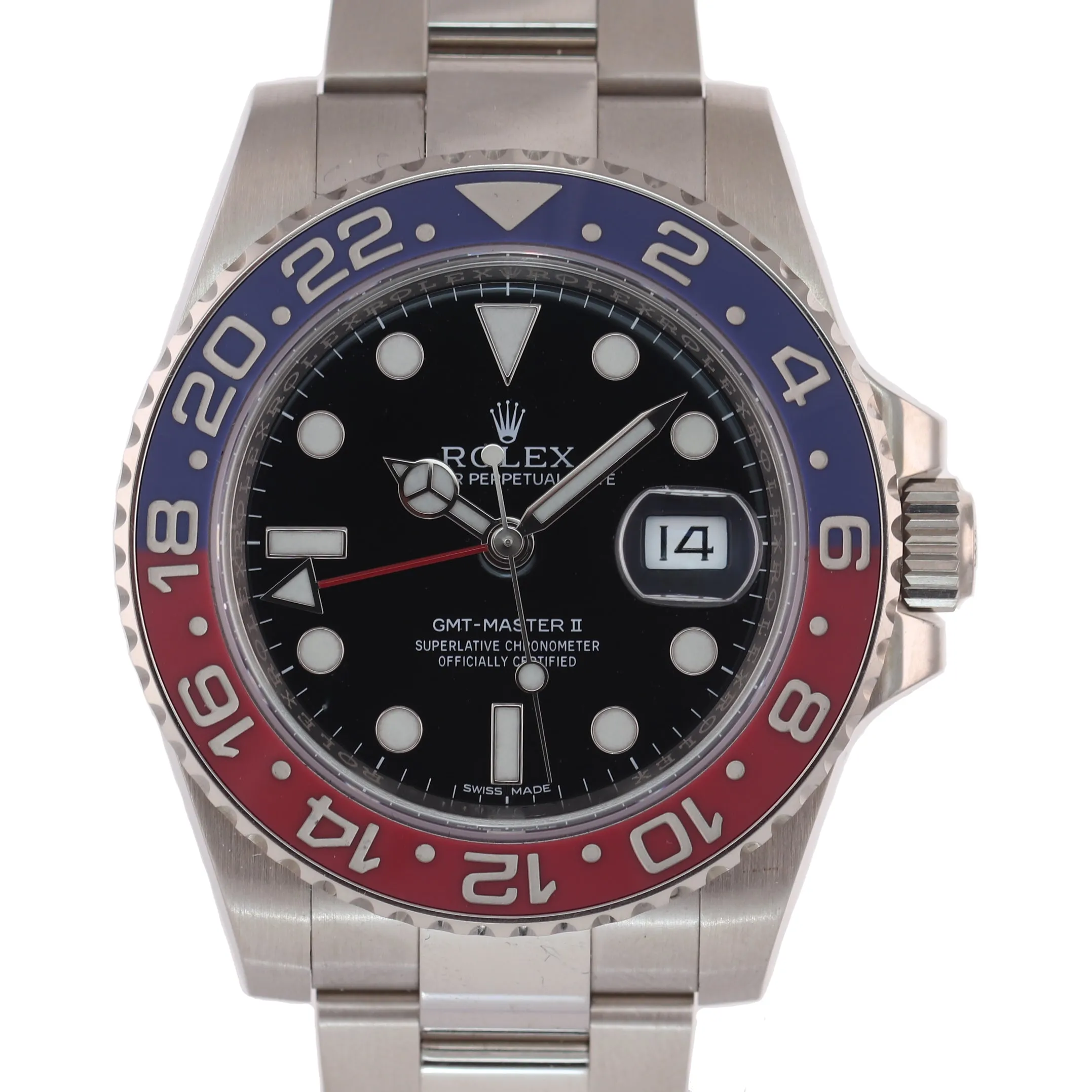 MINT PAPERS Rolex GMT-Master 2 Pepsi 18K White Gold 116719 40mm BLRO Watch Box
