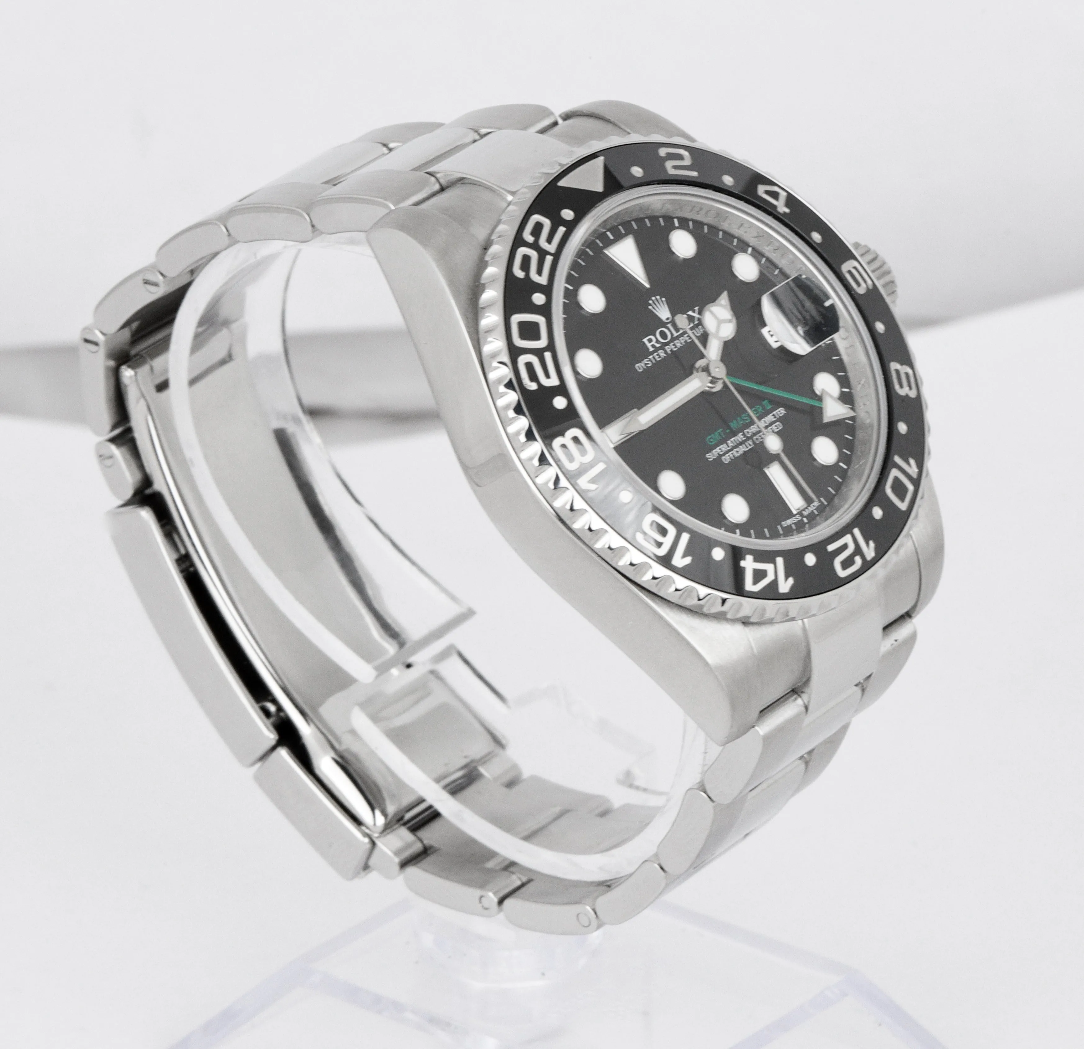MINT Rolex GMT-Master II Black Stainless Steel 40mm Ceramic 116710 LN Watch