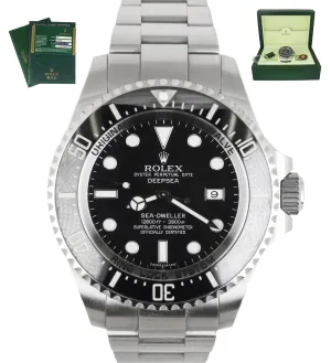 MINT Rolex Sea-Dweller Deepsea 116660 Stainless Steel 44mm Black Dive Ceramic
