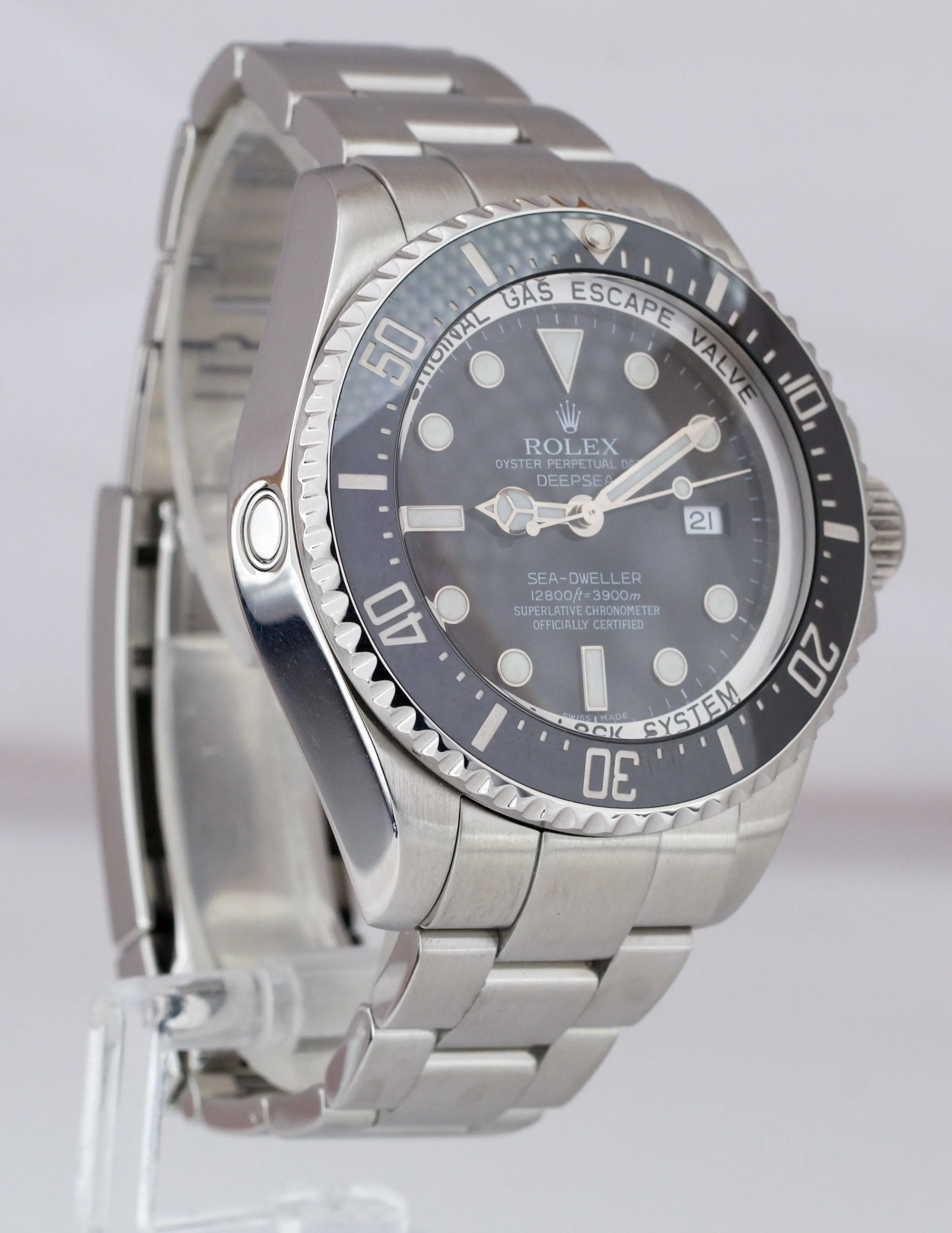 MINT Rolex Sea-Dweller Deepsea Stainless Steel 44mm Black Dive Watch 116660 B P
