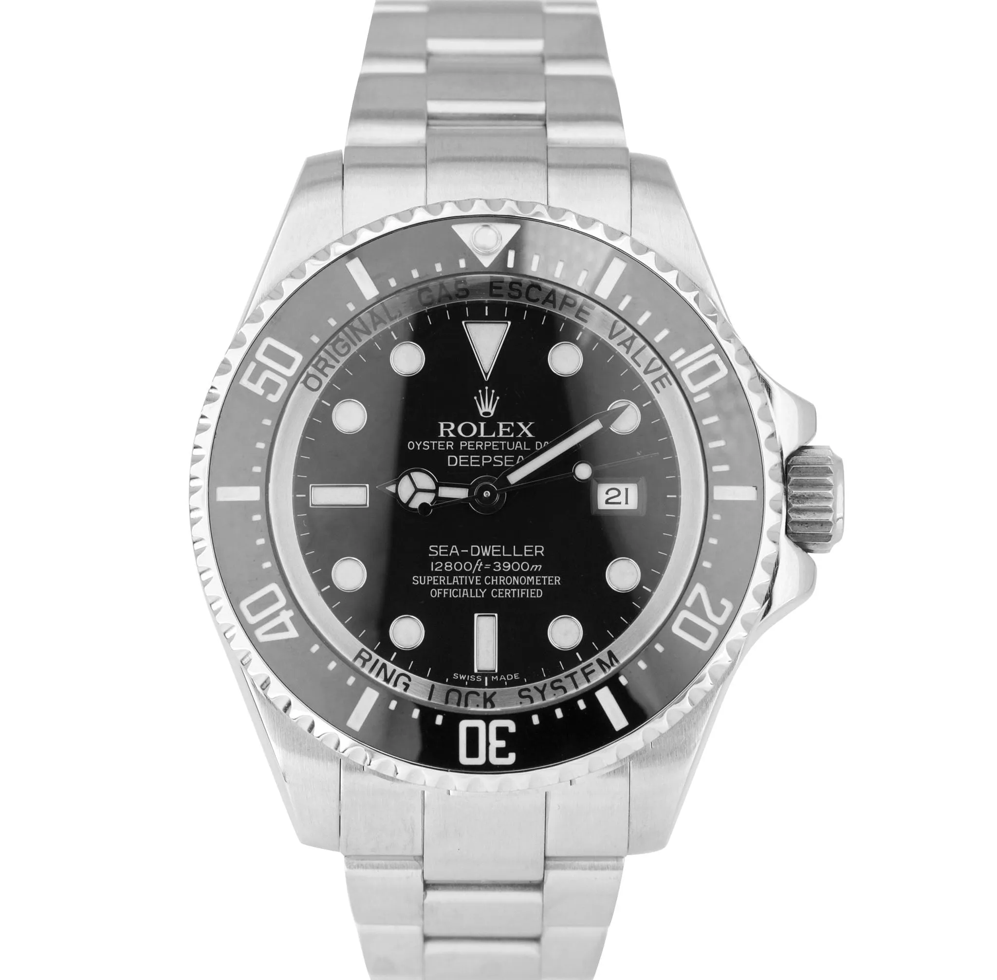 MINT Rolex Sea-Dweller Deepsea Stainless Steel 44mm Black Dive Watch 116660 B P