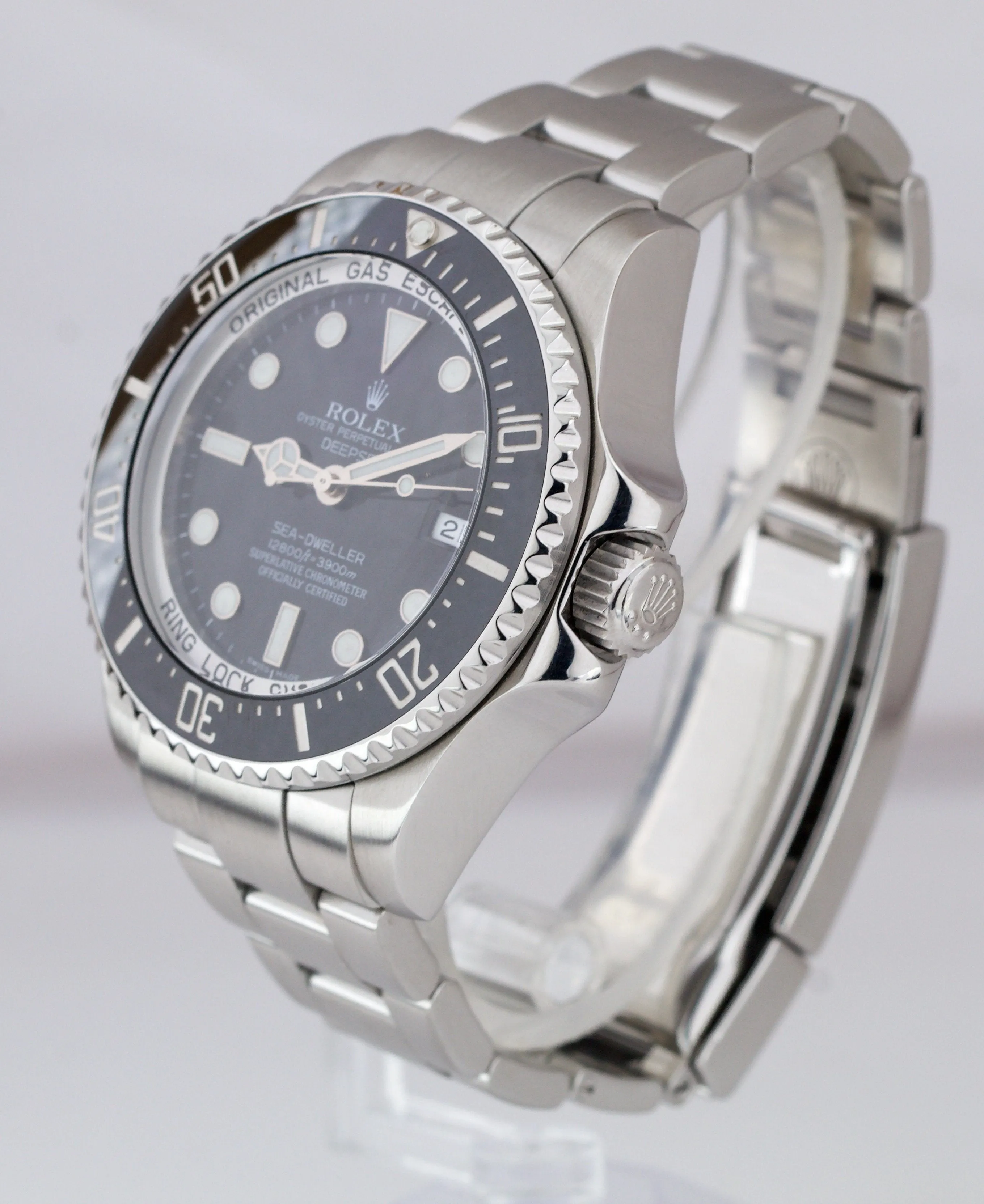 MINT Rolex Sea-Dweller Deepsea Stainless Steel 44mm Black Dive Watch 116660 B P