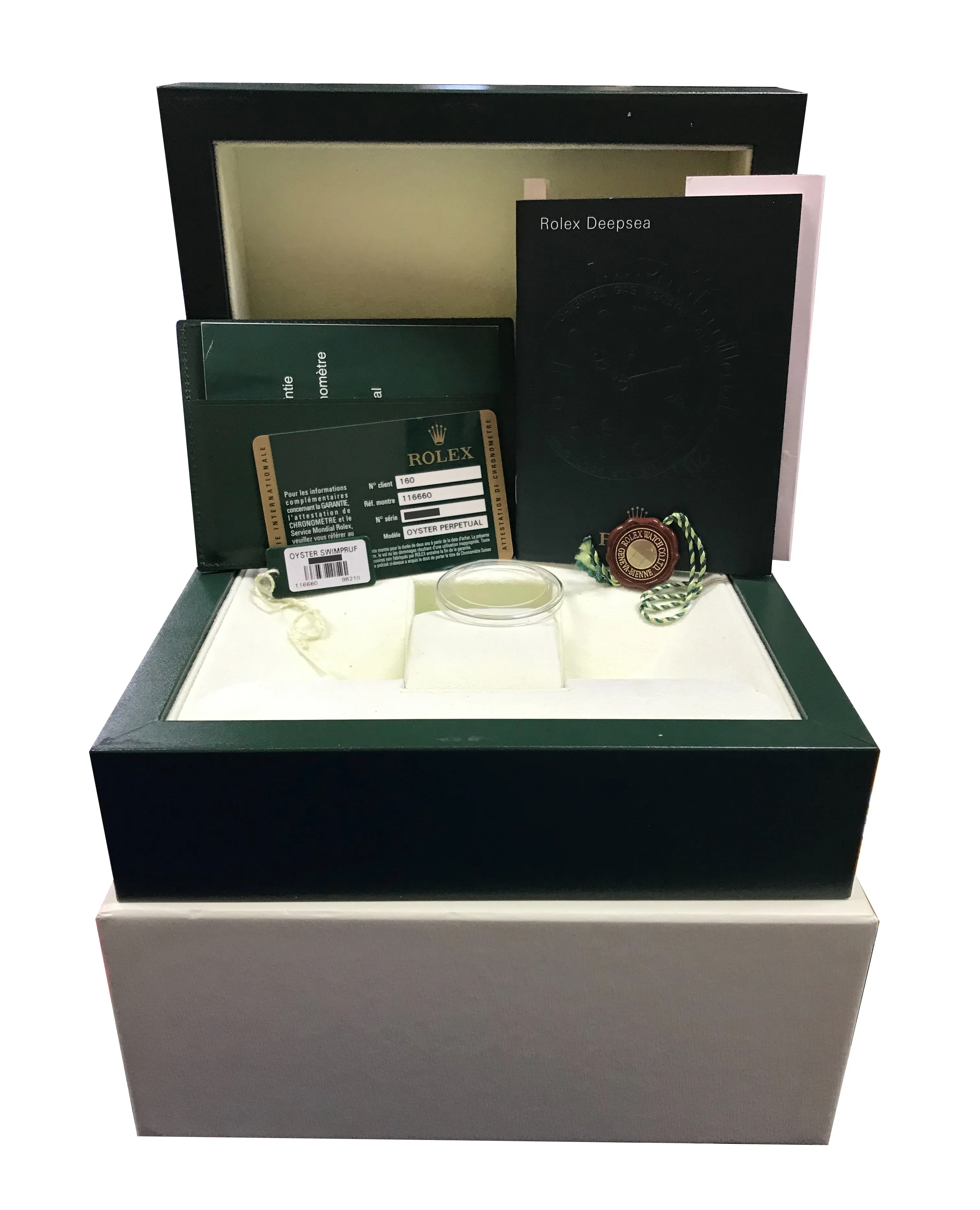 MINT Rolex Sea-Dweller Deepsea Stainless Steel 44mm Black Dive Watch 116660 B P