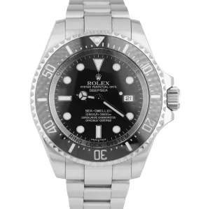 MINT Rolex Sea-Dweller Deepsea Stainless Steel 44mm Black Dive Watch 116660