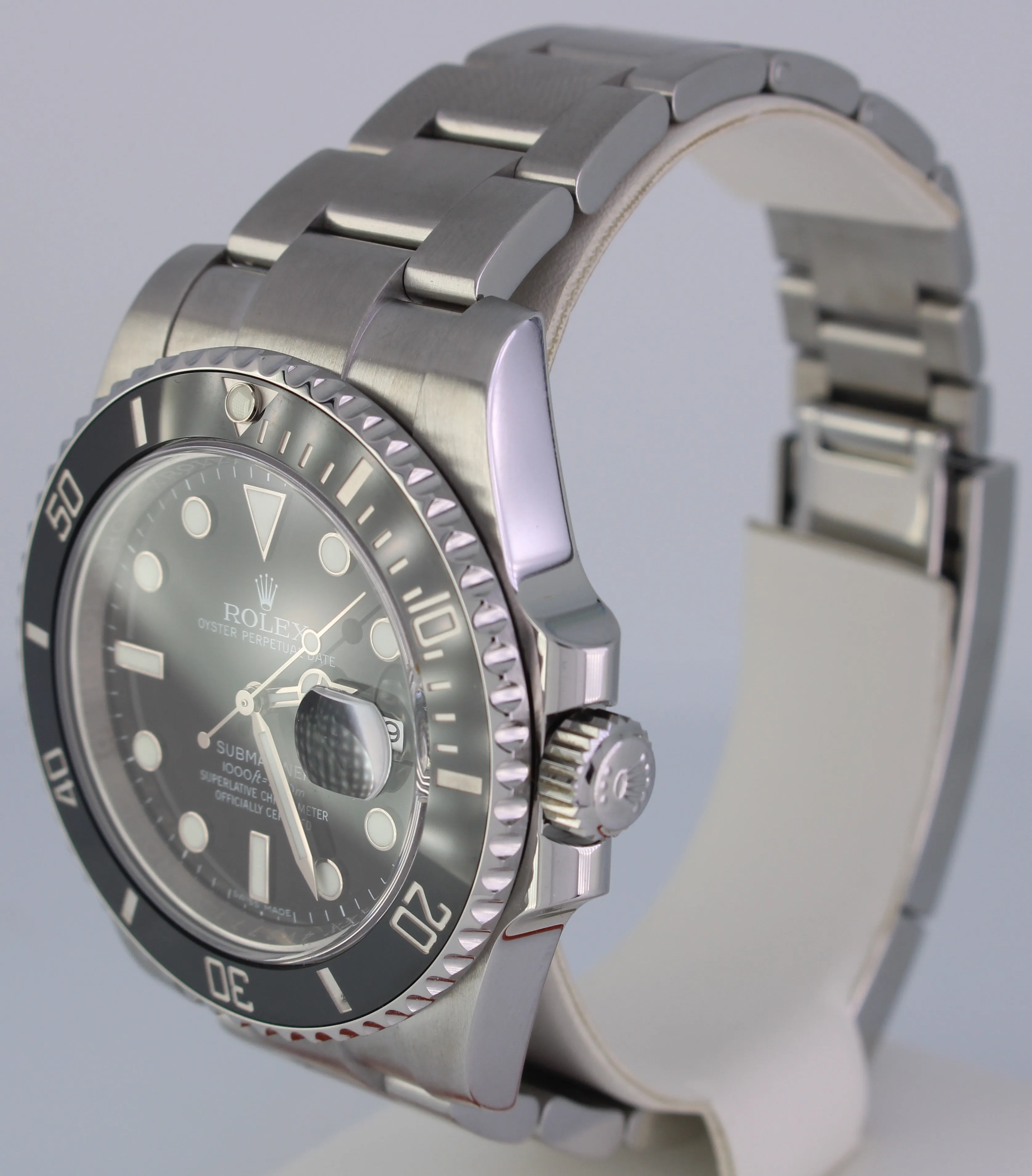 MINT Rolex Submariner Date 116610 40mm Stainless Steel Black Ceramic Watch