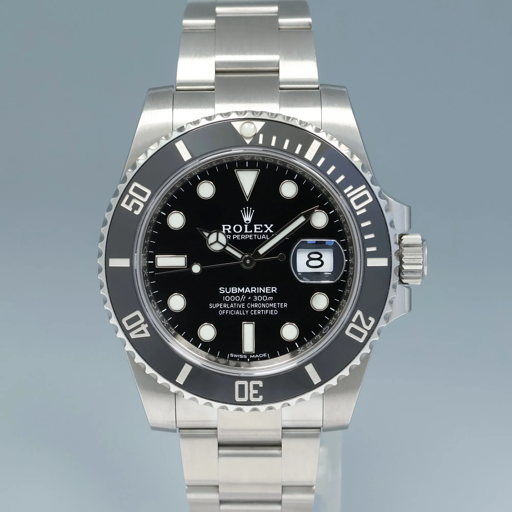 MINT Rolex Submariner Date 116610 Steel Black Ceramic Bezel 40mm Watch Box