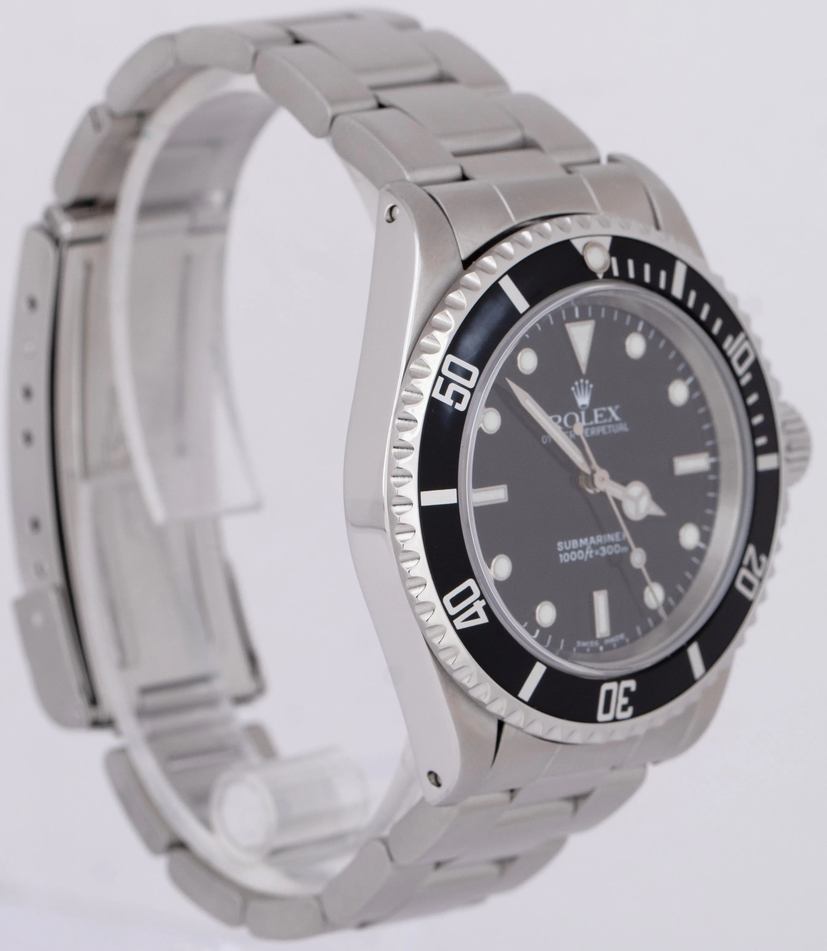 MINT Rolex Submariner No-Date Black Stainless Steel 40mm Automatic Watch 14060 M