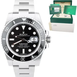 MINT UNP. JUNE 2020 Rolex Submariner Date 40mm Stainless Black Ceramic 116610 LN