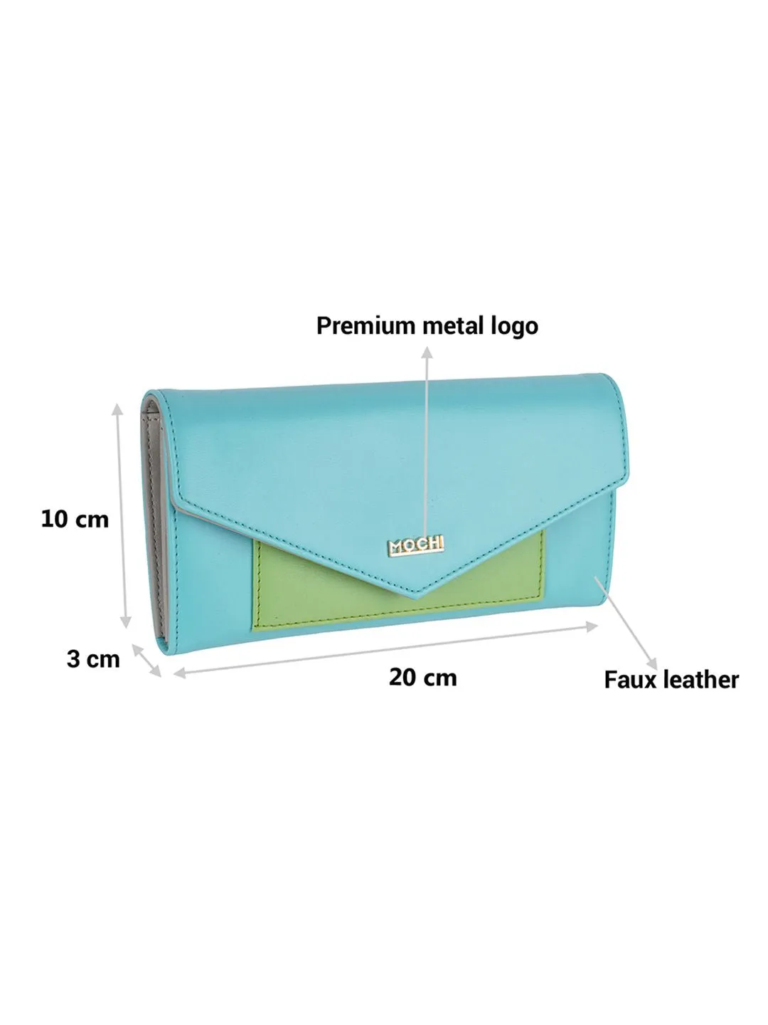Mochi Women Colourblocked Envelope Wallets