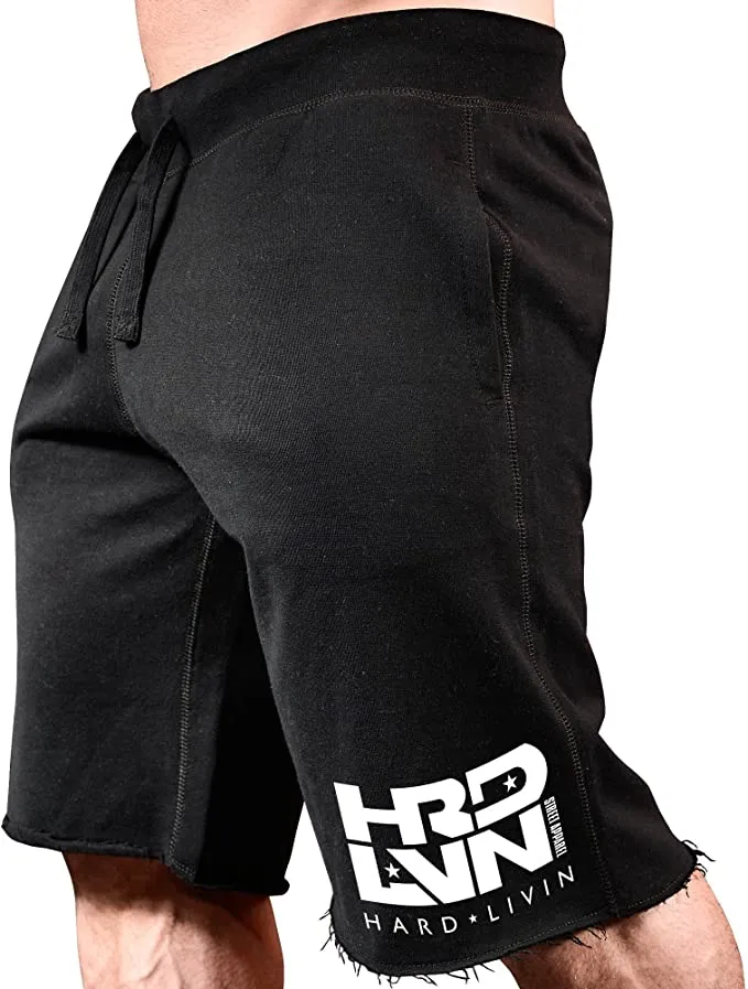 Monsta Clothing Co. Sweat Shorts Hard Livin HRD-LVN Fitness Gym Men's Workout
