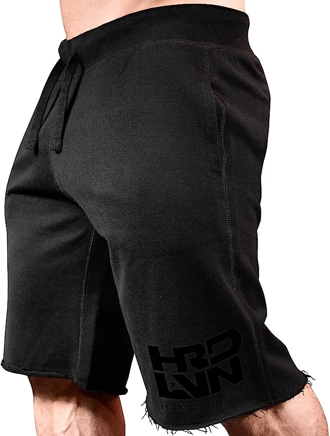 Monsta Clothing Co. Sweat Shorts Hard Livin HRD-LVN Fitness Gym Men's Workout