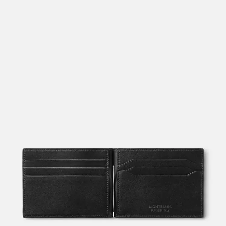 Montblanc Black 4810 Wallet 6CC with Money Clip 130925