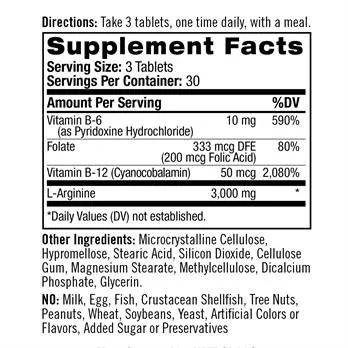 Natrol L-Arginine 5000mg (90 Tablets) Exp 30 Dec 2025