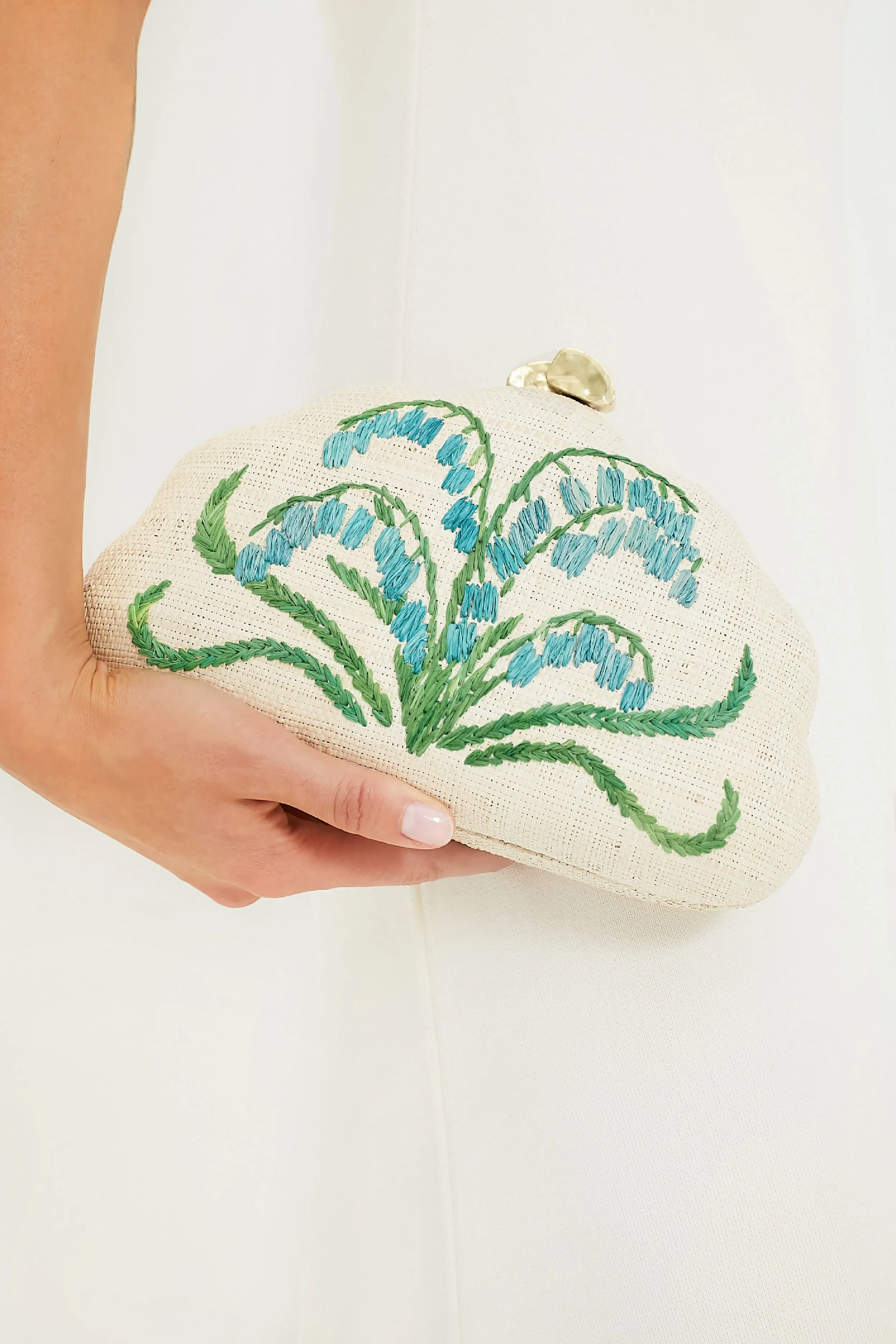 Natural Blue Bluebell Clutch