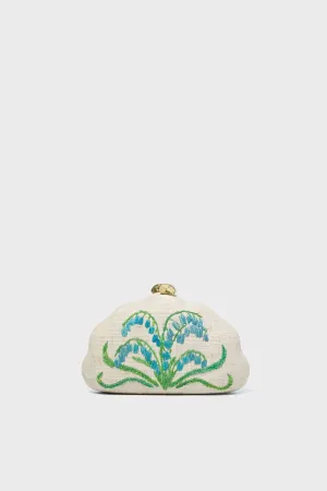 Natural Blue Bluebell Clutch