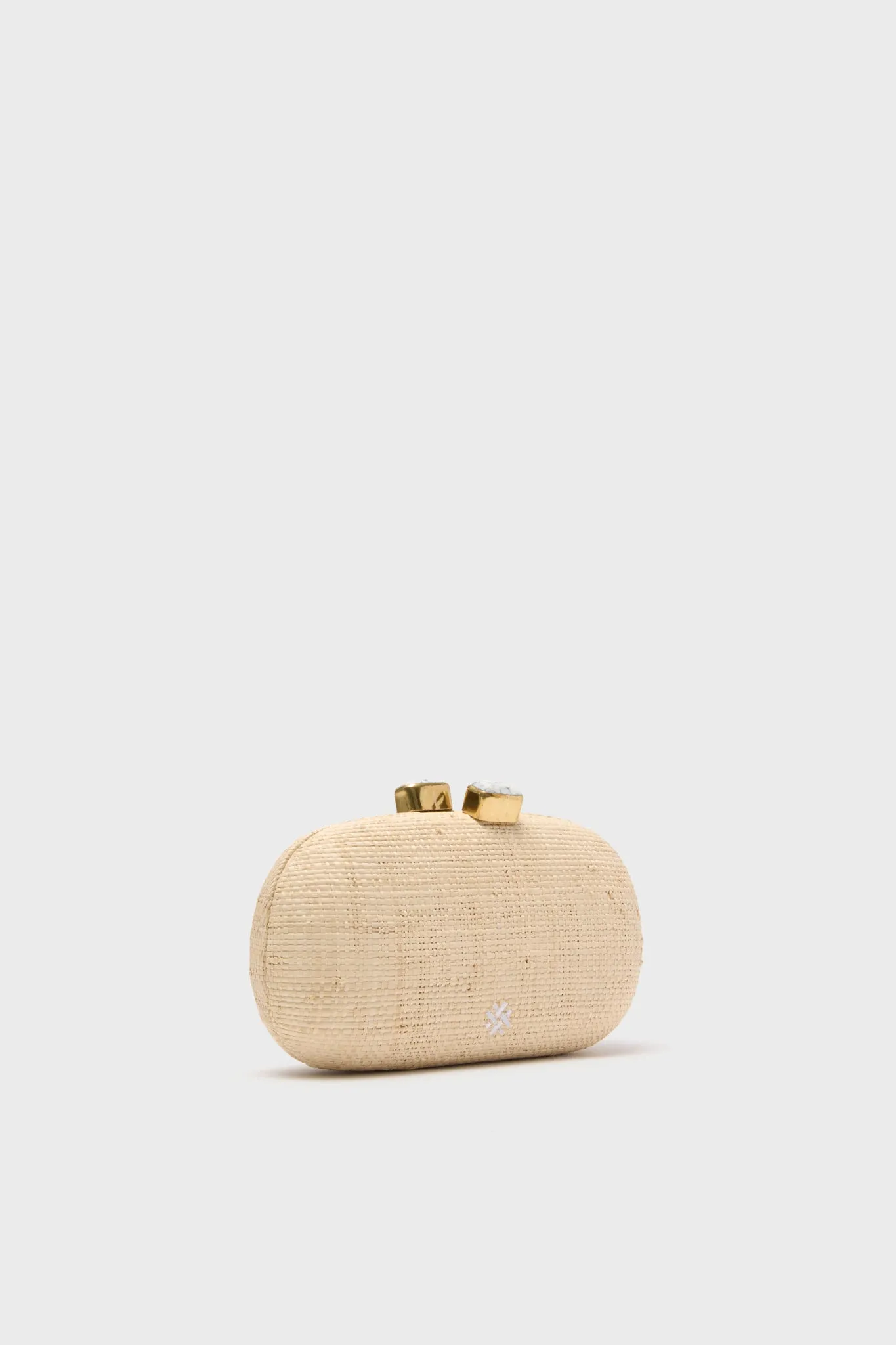 Natural Vintage Daisies Clutch
