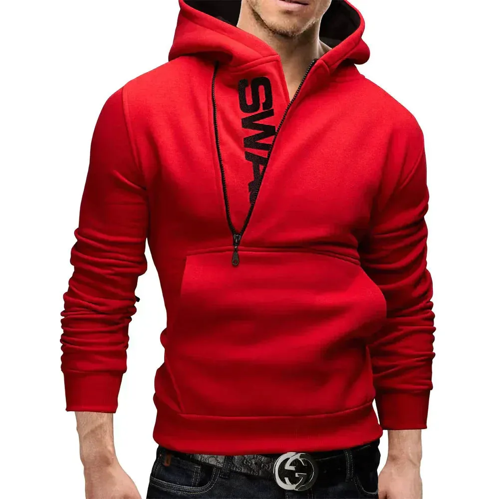 Neil: Side-zip stylish hoodie