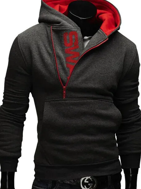 Neil: Side-zip stylish hoodie