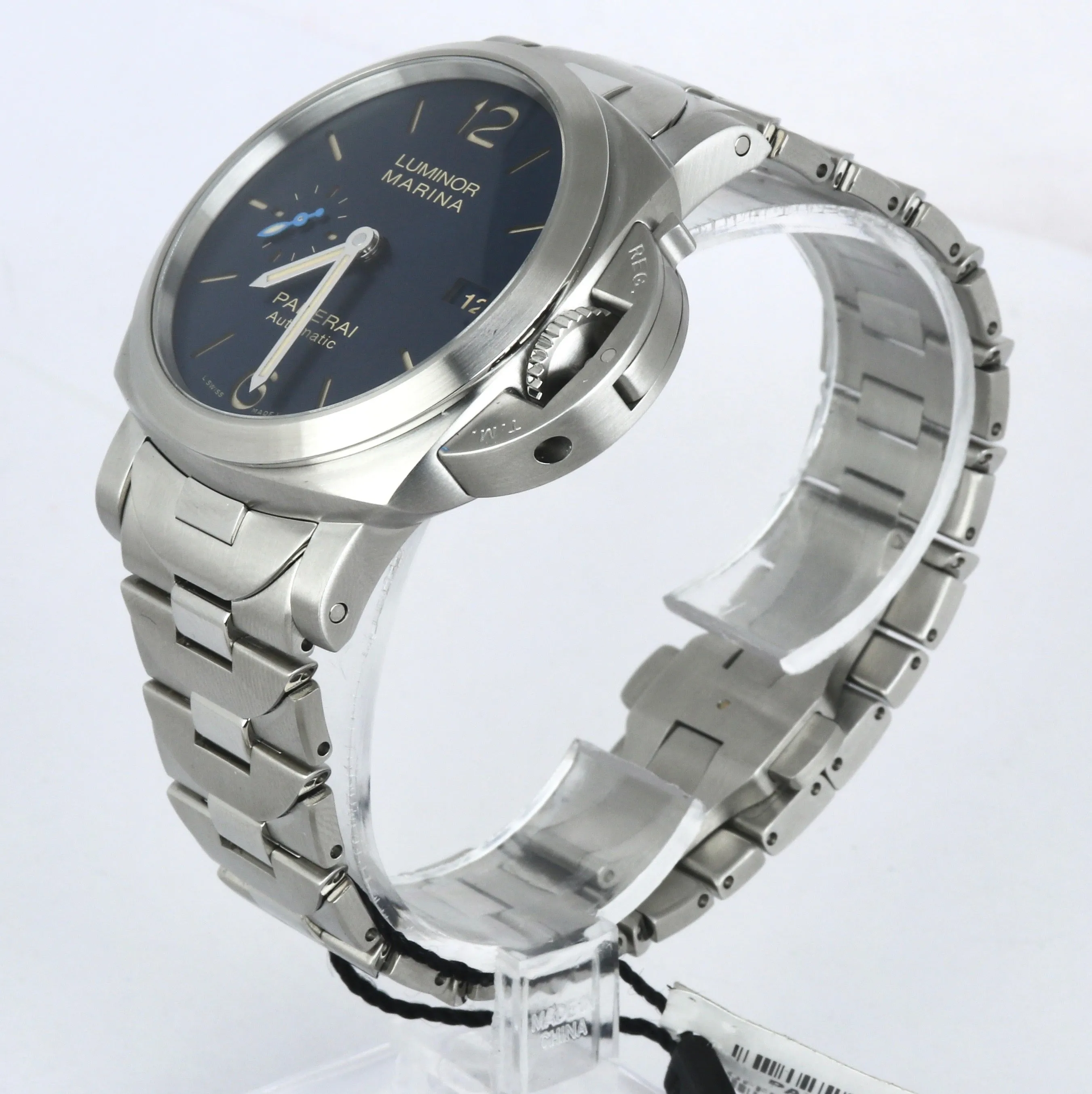 NEW 2020 Panerai Luminor Marina Blue Stainless Steel PAM 1028 42mm PAM01028
