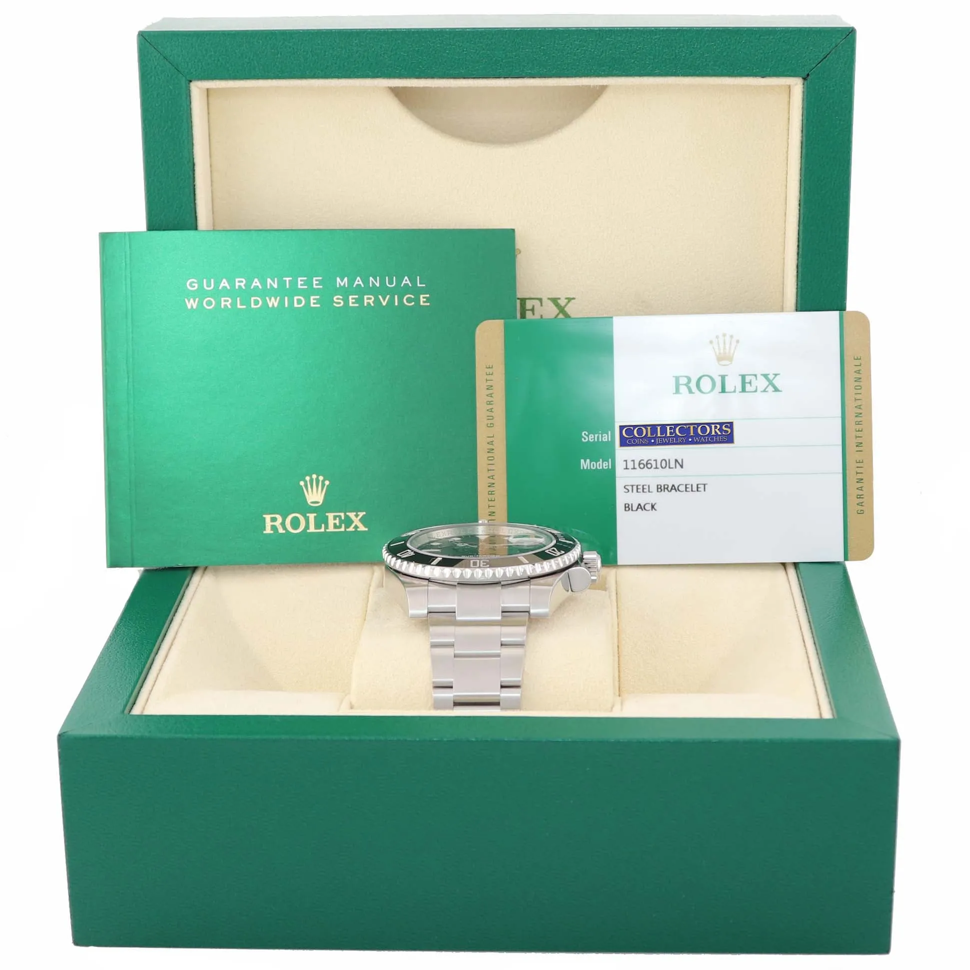 NEW 2020 PAPERS Rolex Submariner 116610 Steel Black Ceramic 40mm Watch Box