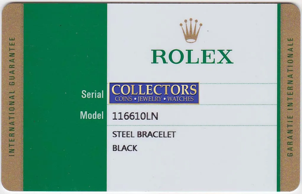 NEW 2020 PAPERS Rolex Submariner 116610 Steel Black Ceramic 40mm Watch Box
