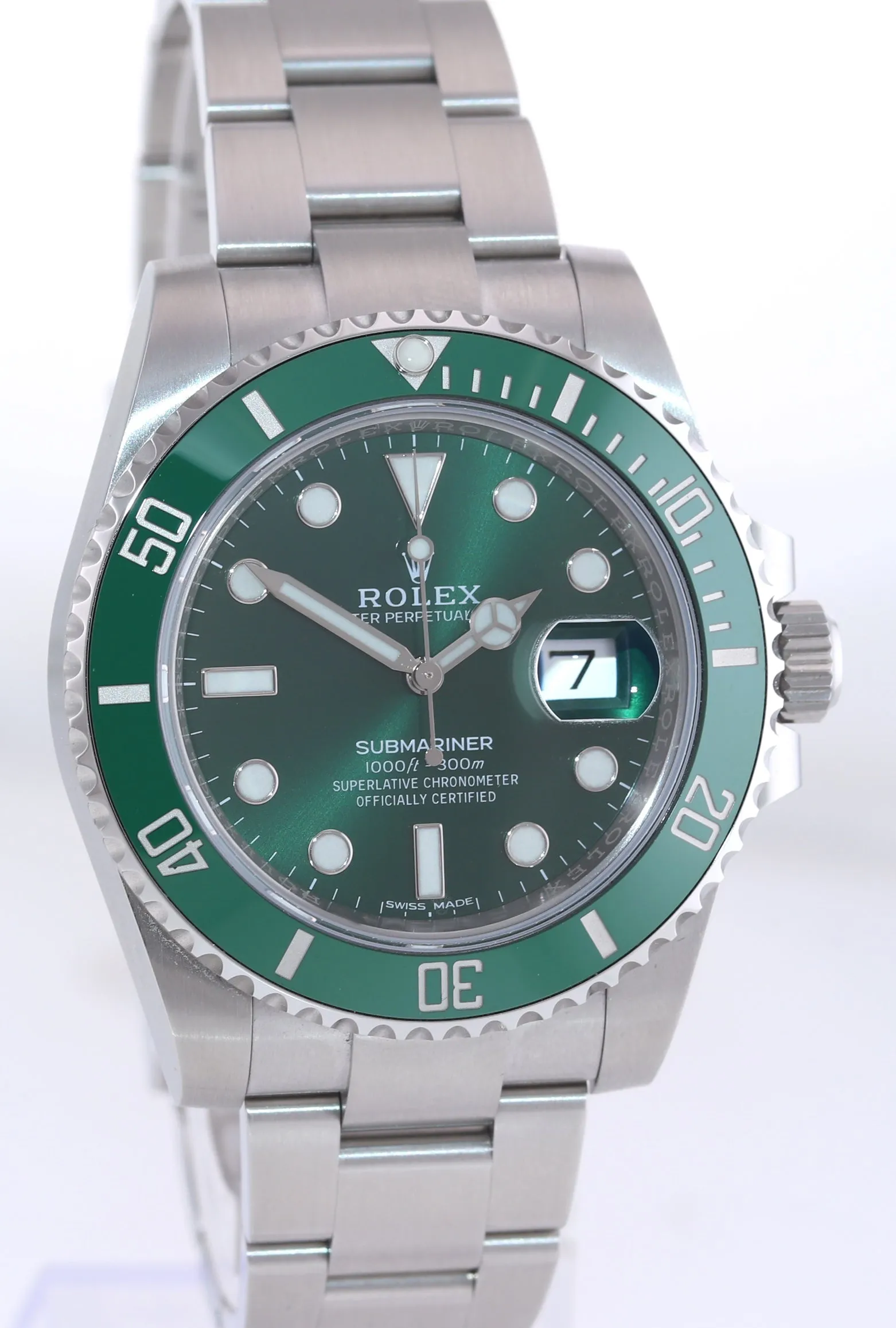 NEW 2020 PAPERS Rolex submariner Hulk 116610LV Green Ceramic Watch Box