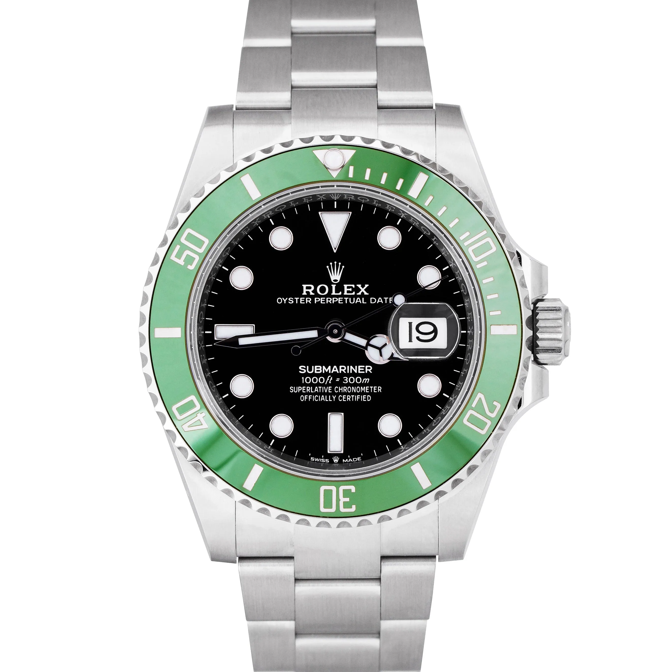 NEW 2020 Rolex Submariner 41mm Date GREEN KERMIT Black Ceramic Watch 126610 LV