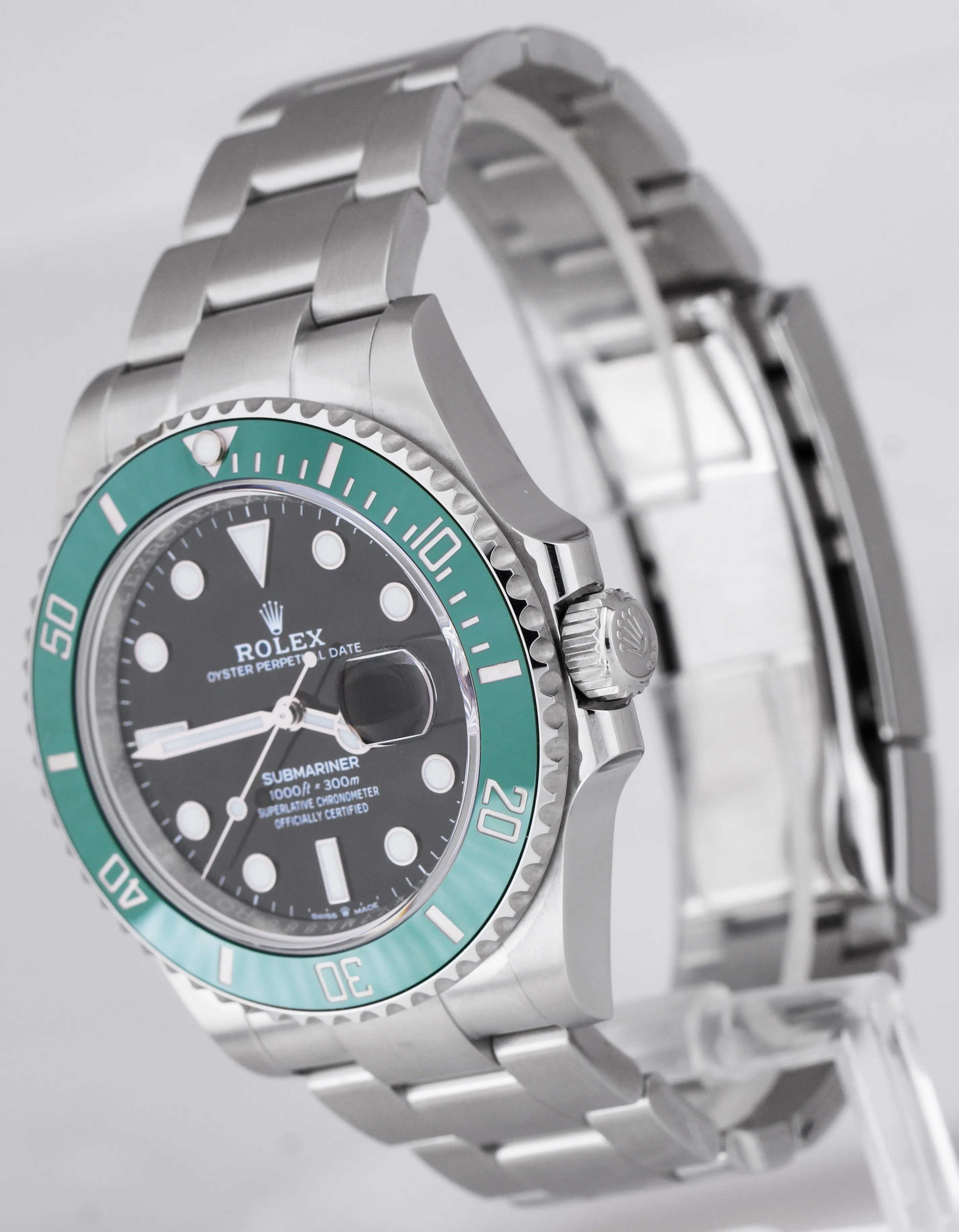 NEW 2020 Rolex Submariner 41mm Date GREEN KERMIT Black Ceramic Watch 126610 LV