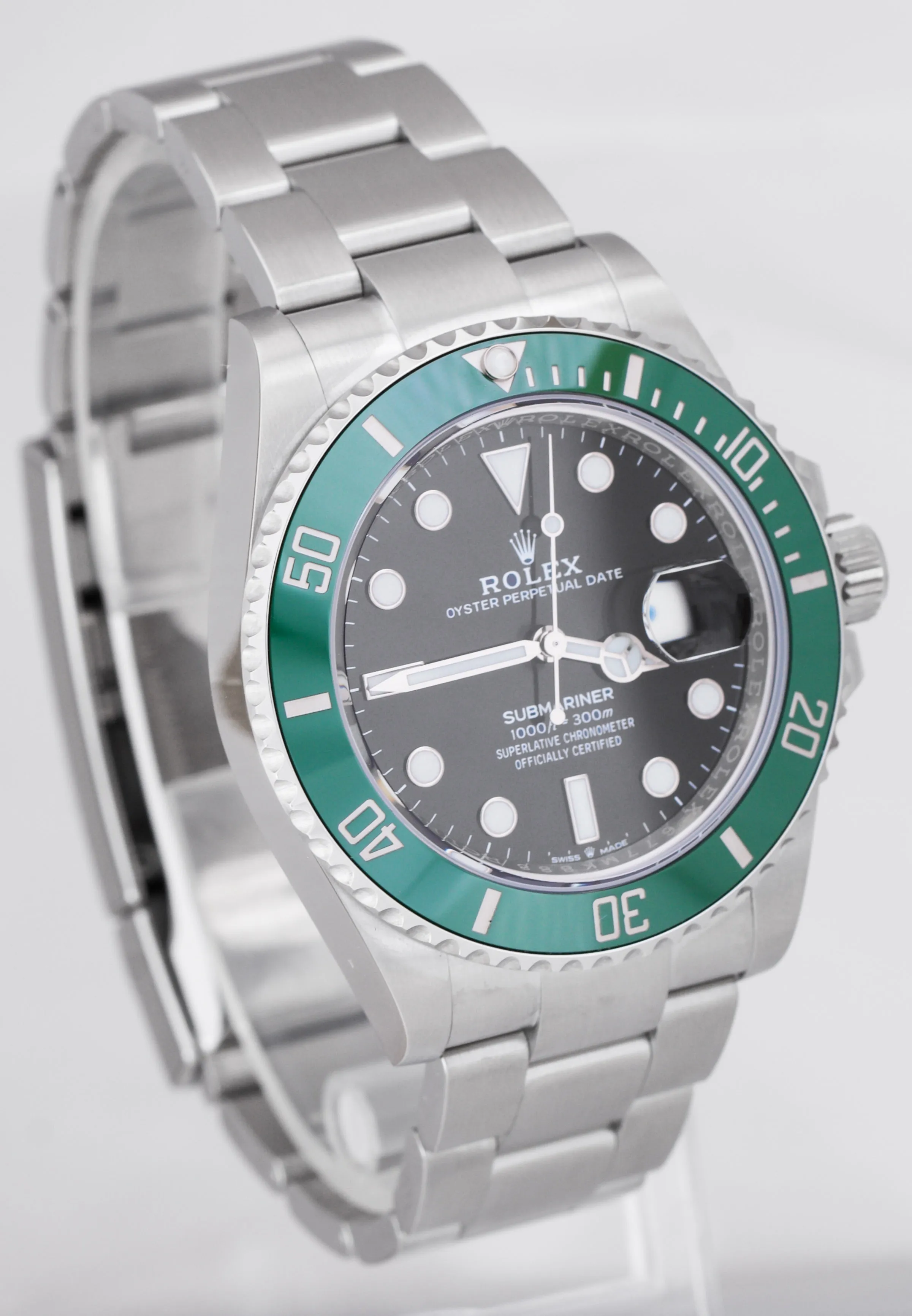 NEW 2020 Rolex Submariner 41mm Date GREEN KERMIT Black Ceramic Watch 126610 LV