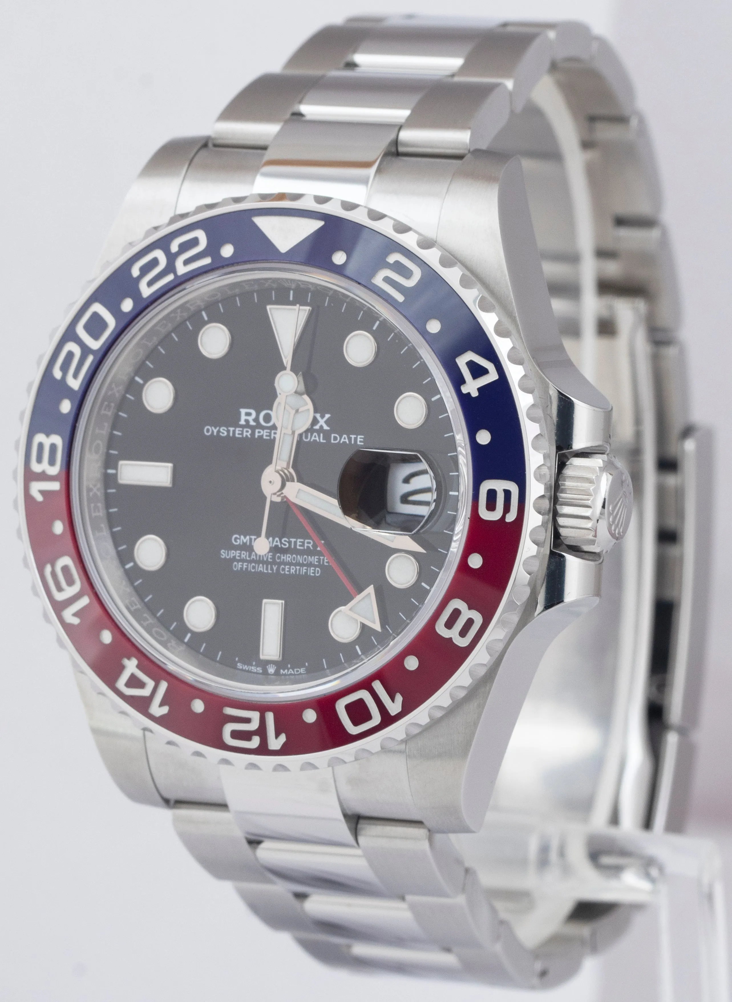 NEW 2021 Rolex GMT-Master II Ceramic PEPSI OYSTER BRACELET 40mm 126710 BLRO