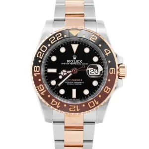 NEW 2023 Rolex GMT-Master II Root Beer Two-Tone Rose Gold 126711 CHNR Watch B P
