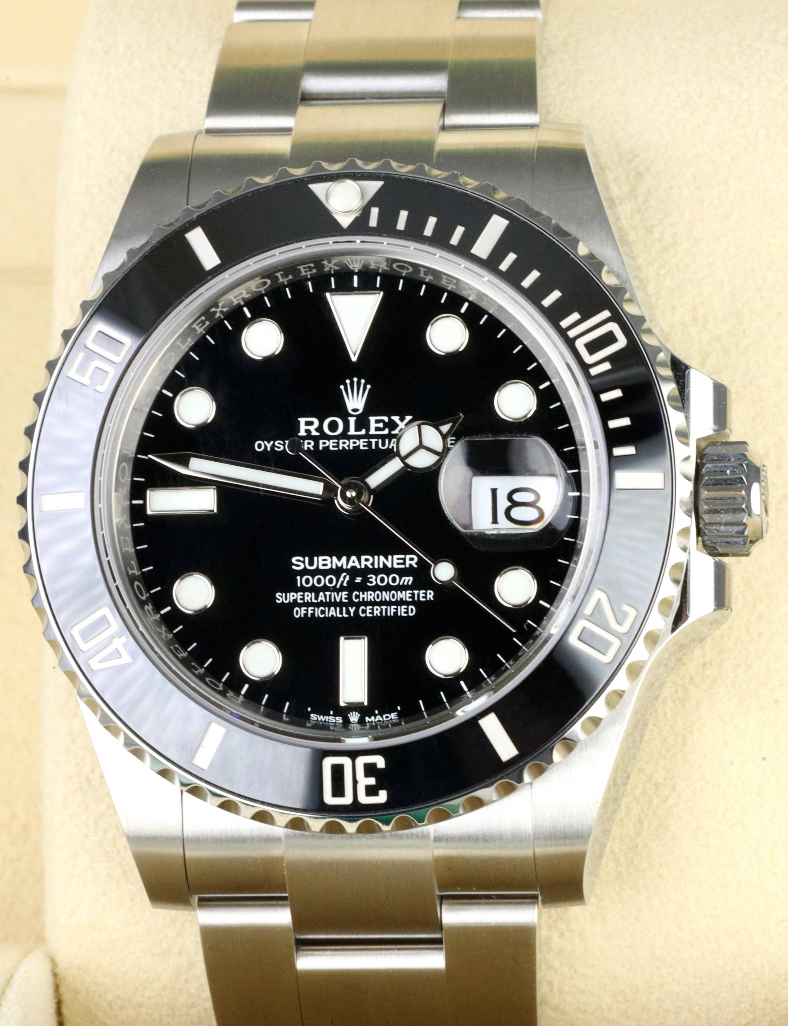 NEW APRIL 2021 Rolex Submariner 41 Date Stainless Black Ceramic Watch 126610 LN