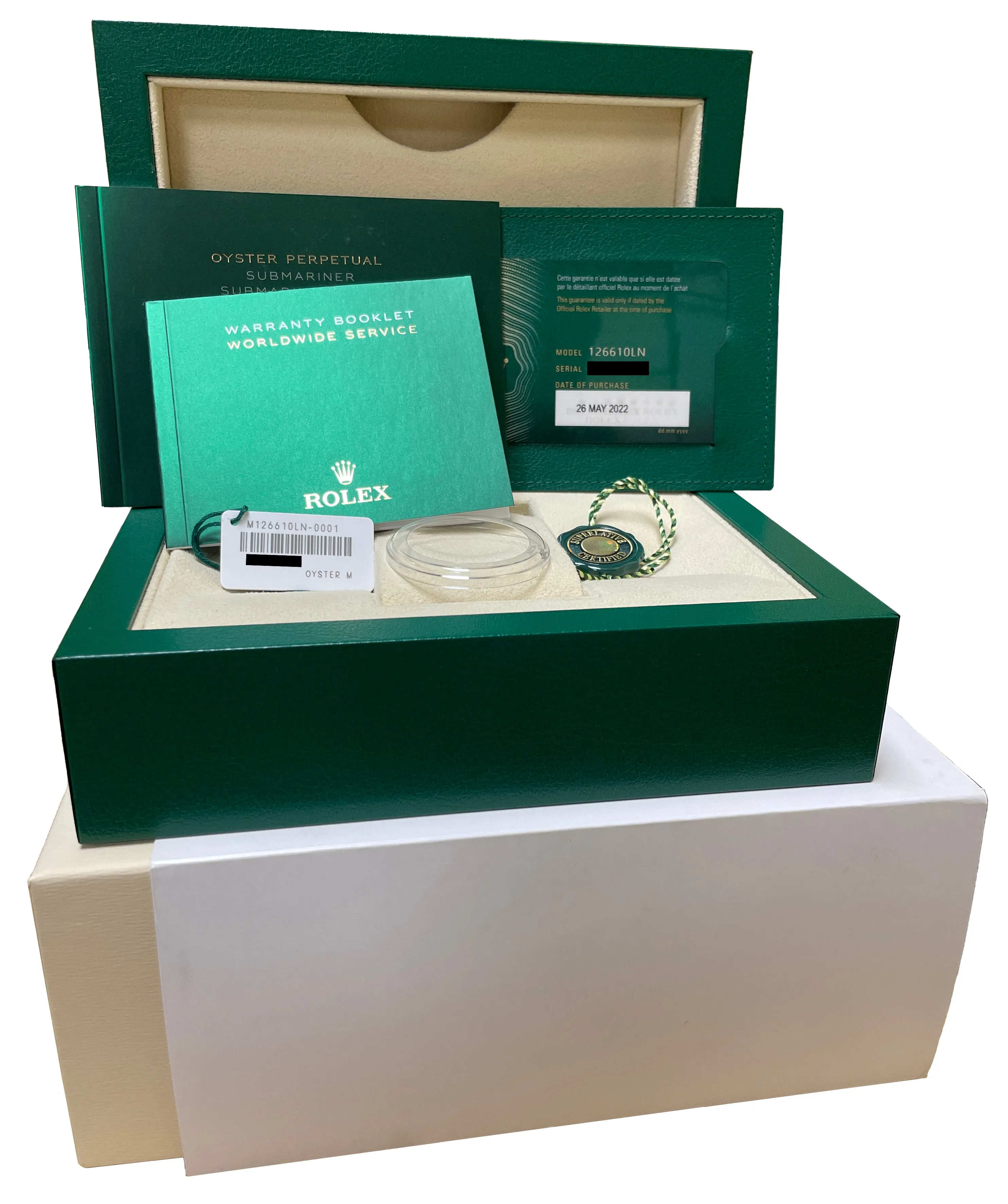 NEW MAY 2022 Rolex Submariner 41mm Date Steel Black Ceramic Watch 126610 LN