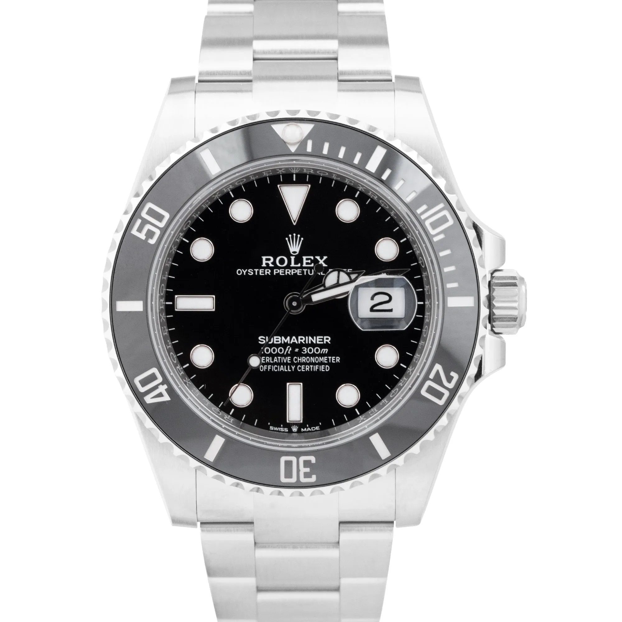 NEW MAY 2022 Rolex Submariner 41mm Date Steel Black Ceramic Watch 126610 LN