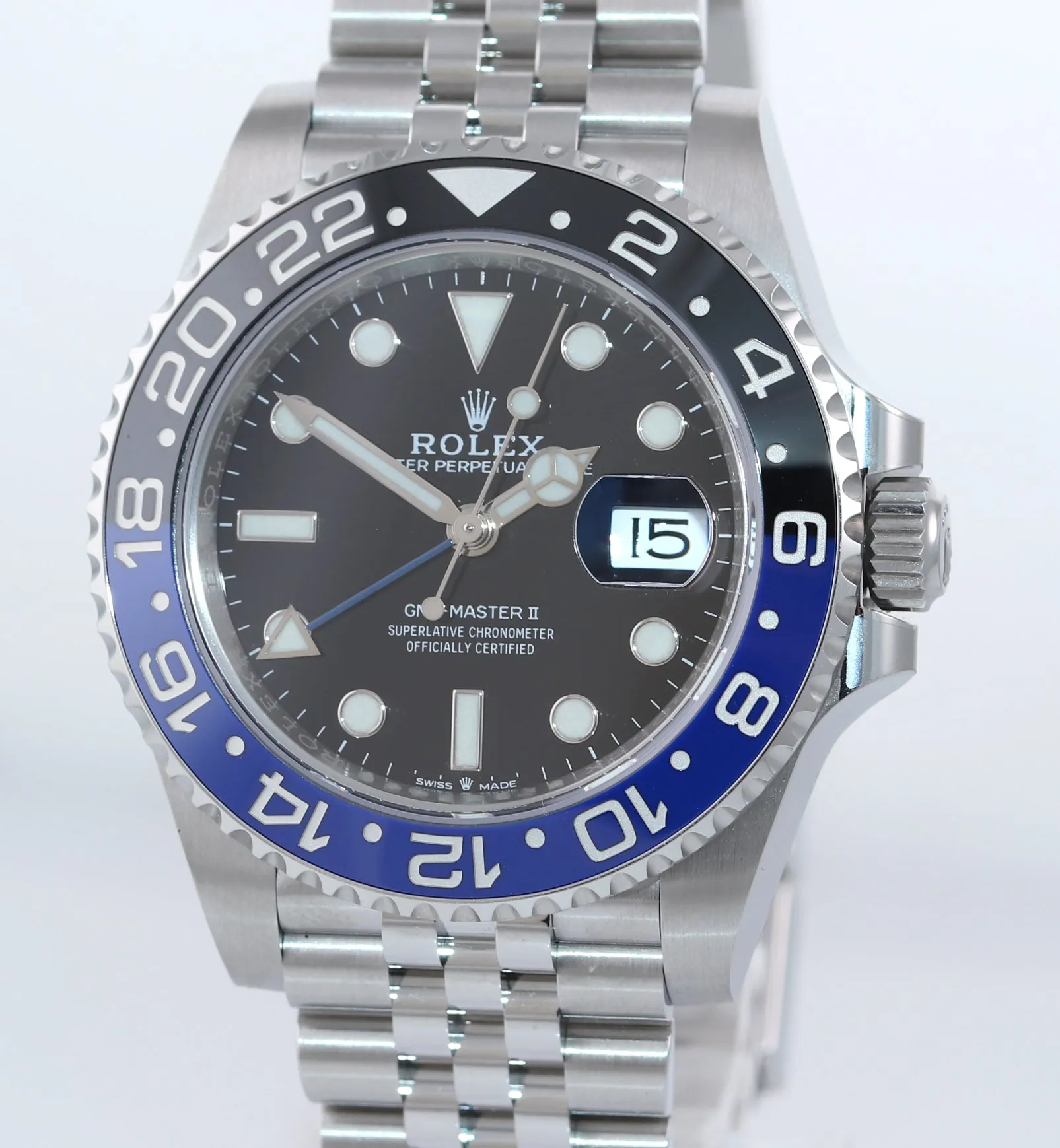NEW OCTOBER 2020 Rolex GMT Master Batman Blue Jubilee Ceramic 126710 Watch