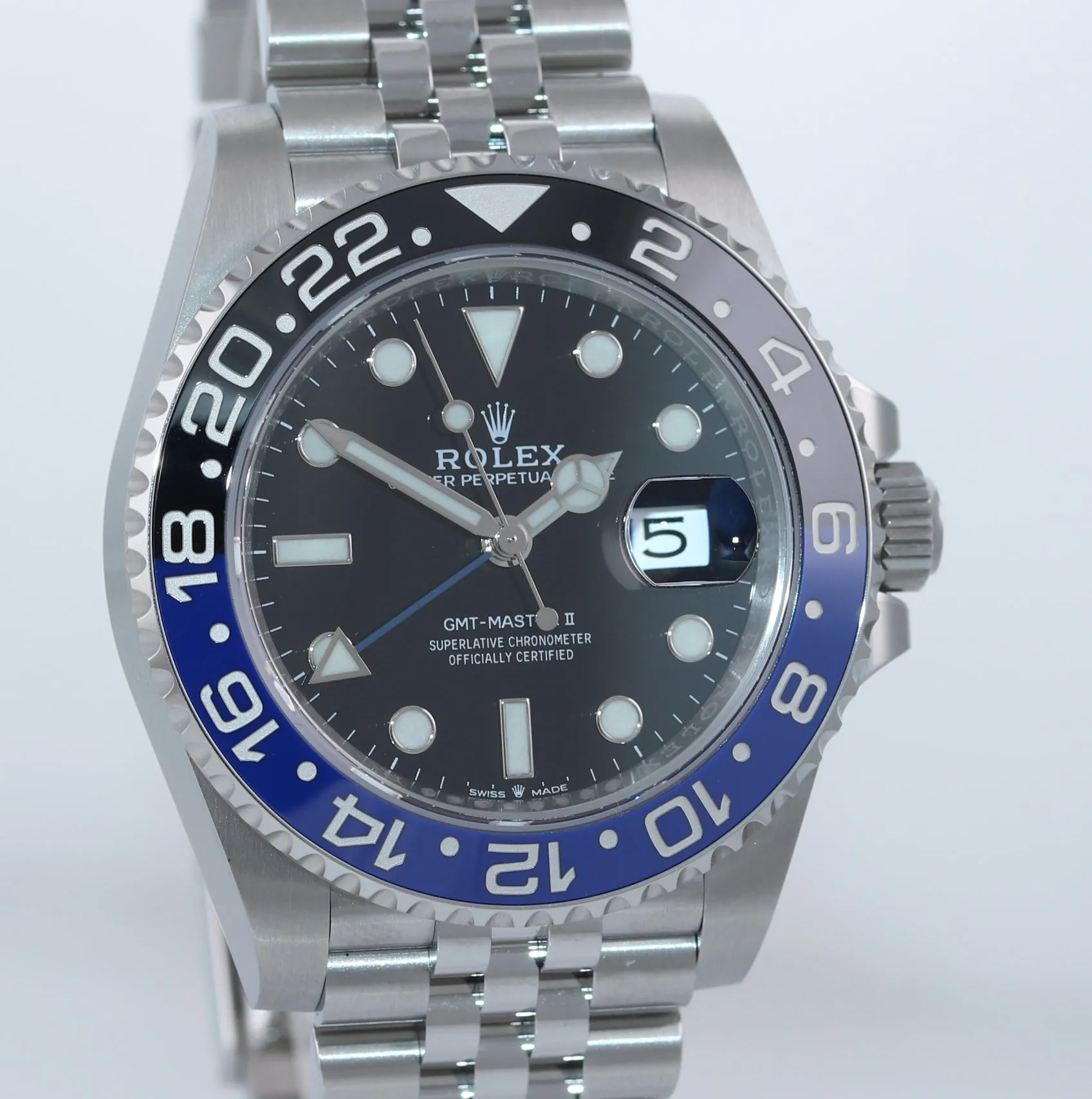 NEW OCTOBER 2020 Rolex GMT Master Batman Blue Jubilee Ceramic 126710 Watch
