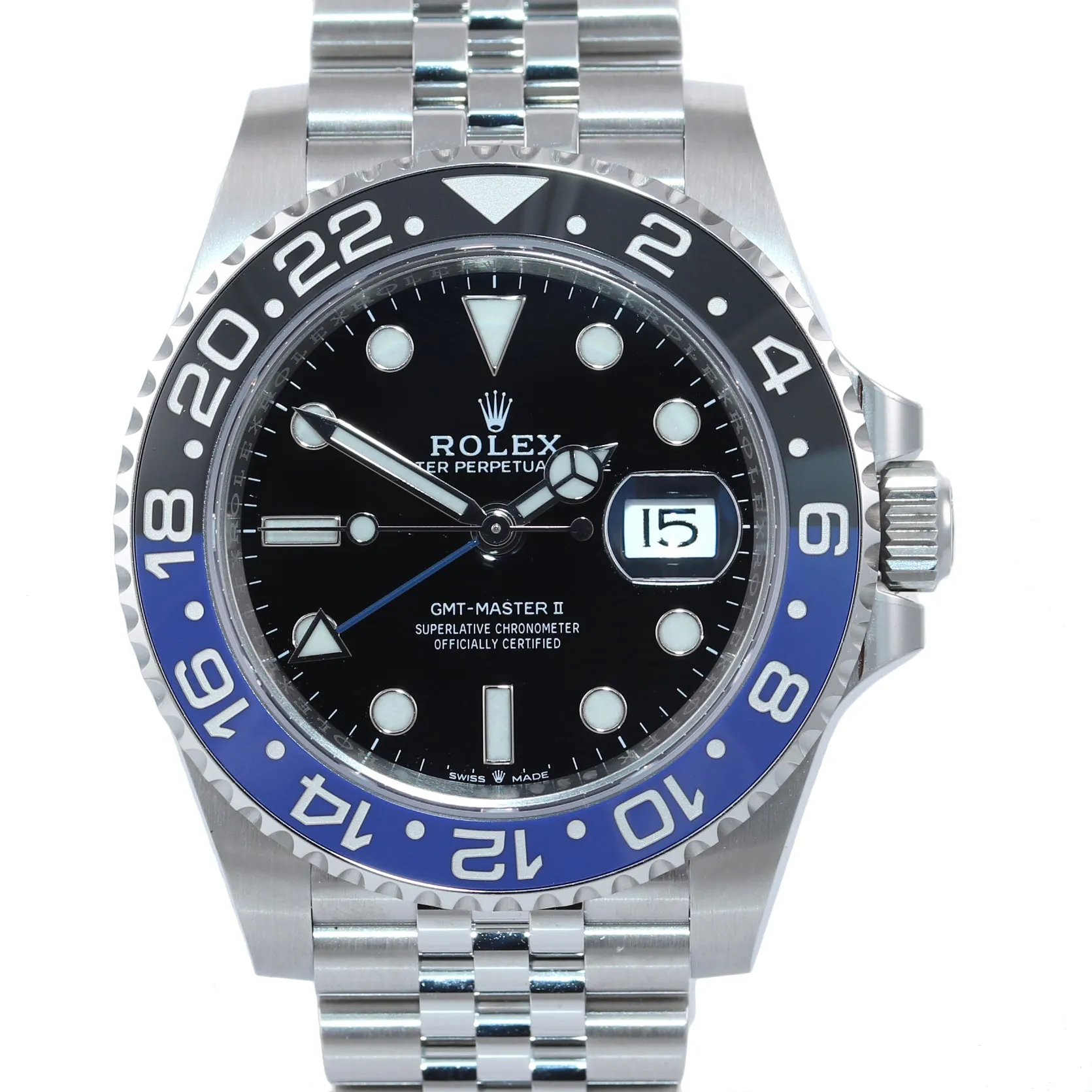 NEW OCTOBER 2020 Rolex GMT Master Batman Blue Jubilee Ceramic 126710 Watch
