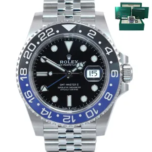 NEW OCTOBER 2020 Rolex GMT Master Batman Blue Jubilee Ceramic 126710 Watch