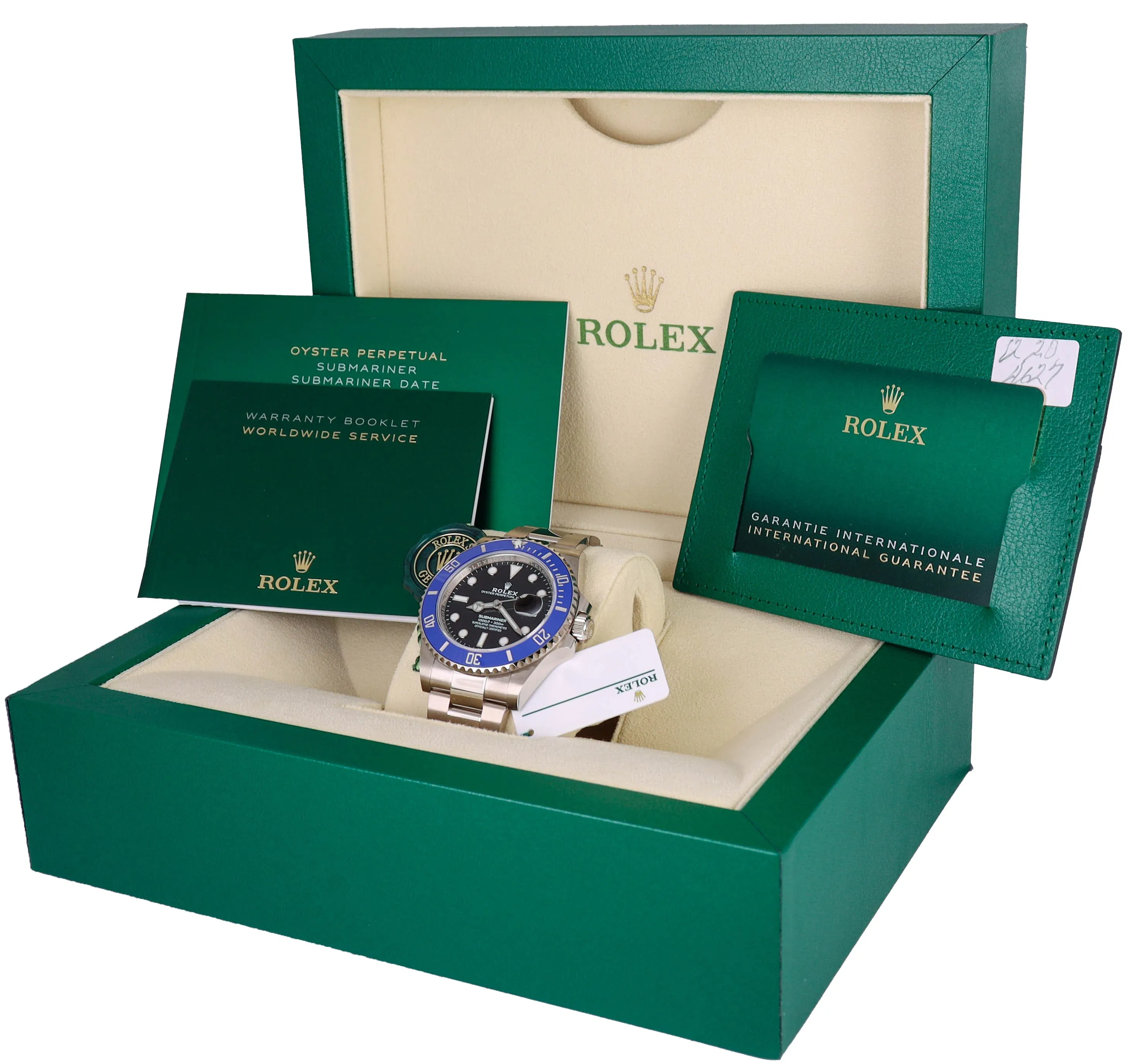 NEW SEPT 2021 Rolex Submariner 41 Blue 'SMURF' 18K White Gold 126619 LB 41mm