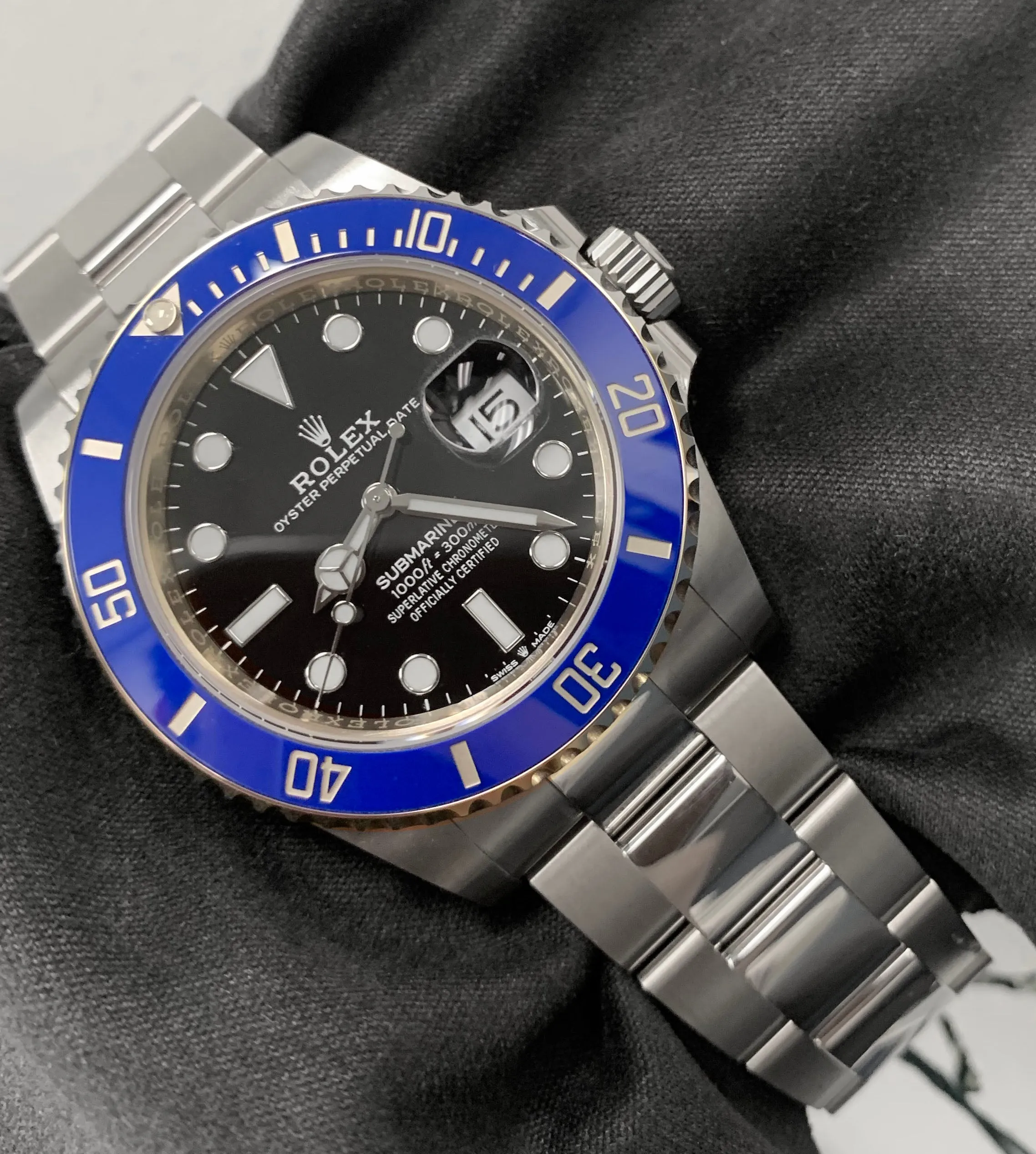 NEW SEPT 2021 Rolex Submariner 41 Blue 'SMURF' 18K White Gold 126619 LB 41mm